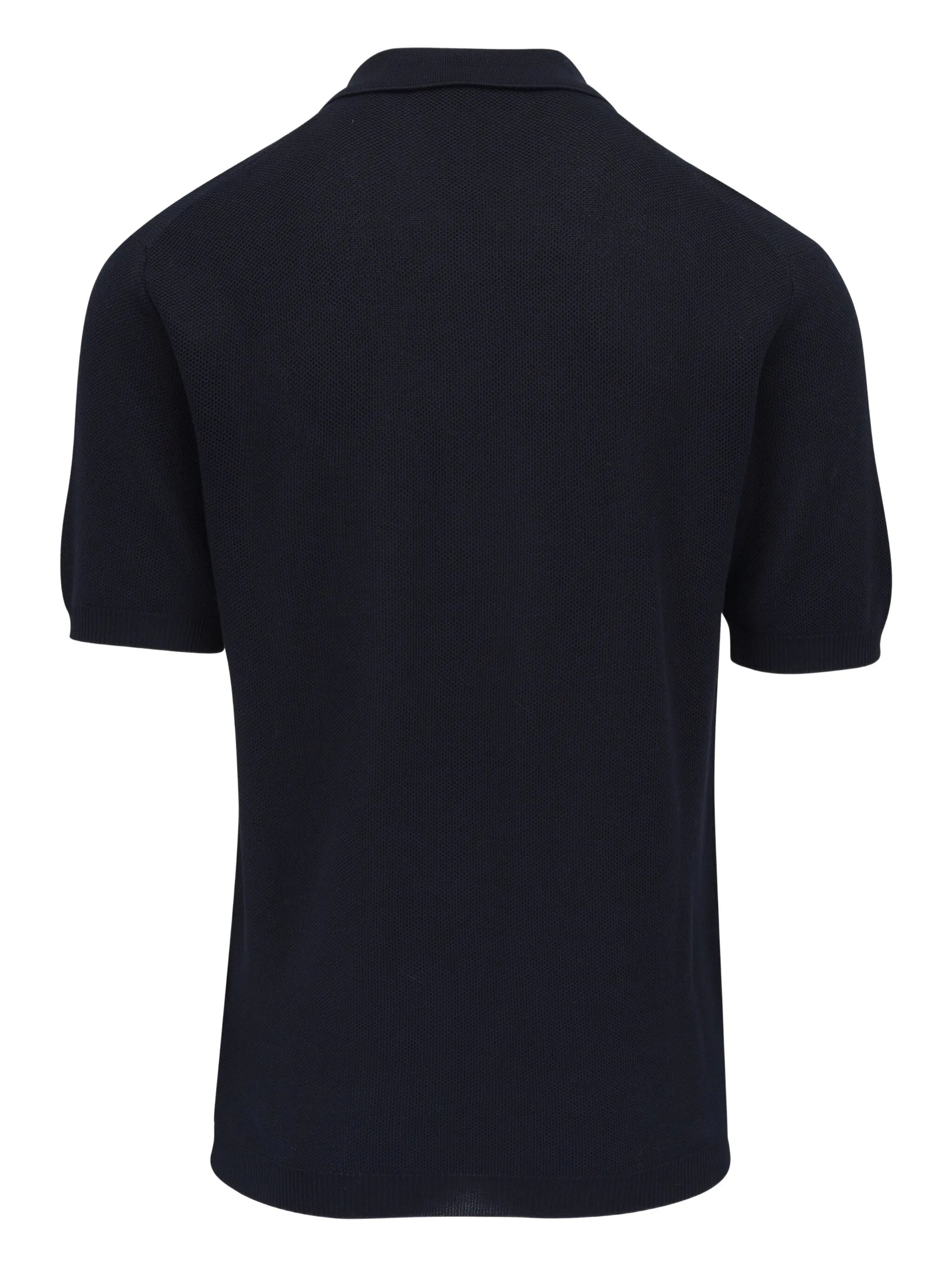 button-placket detail polo shirt