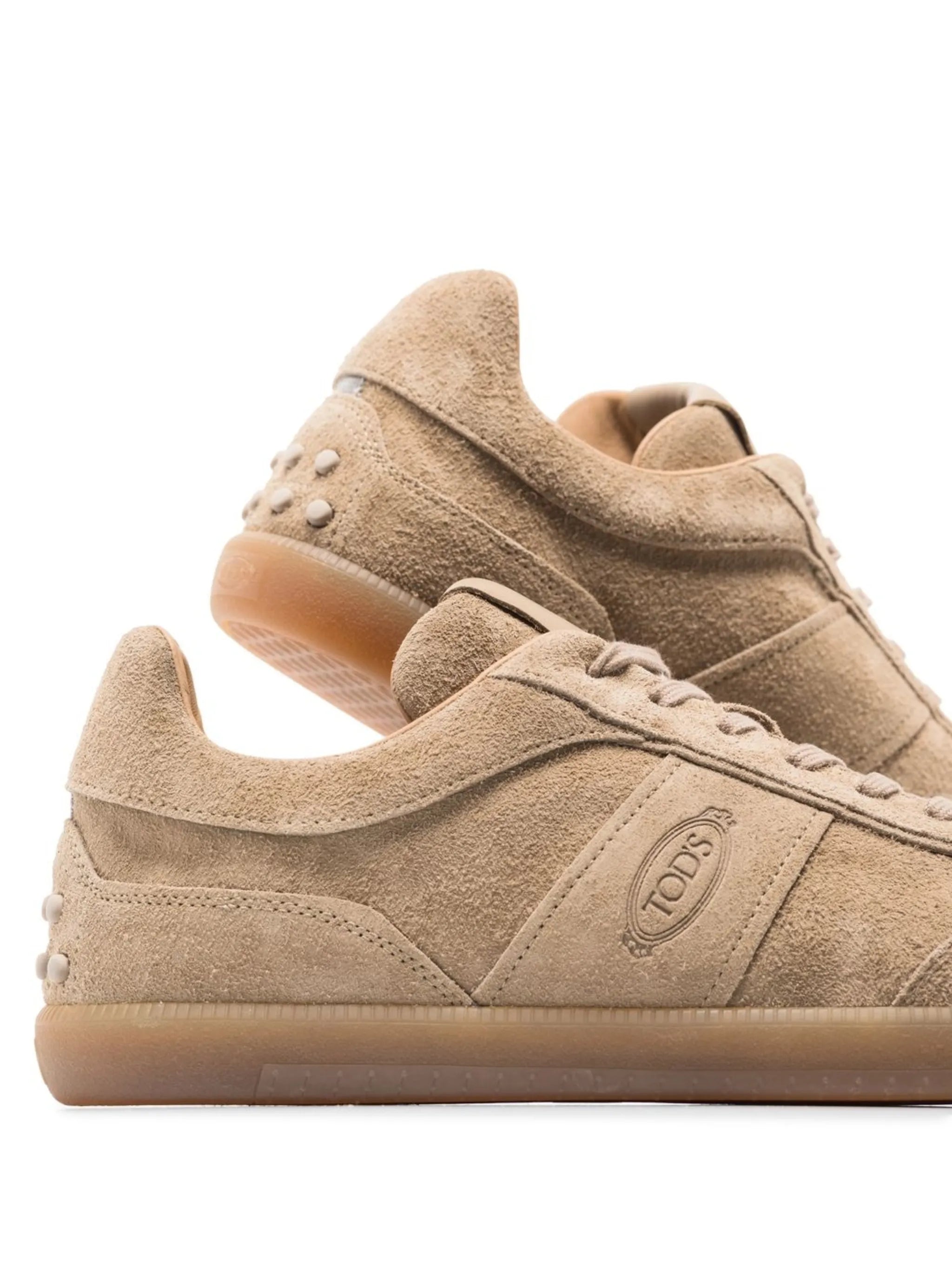 panelled low-top sneakers