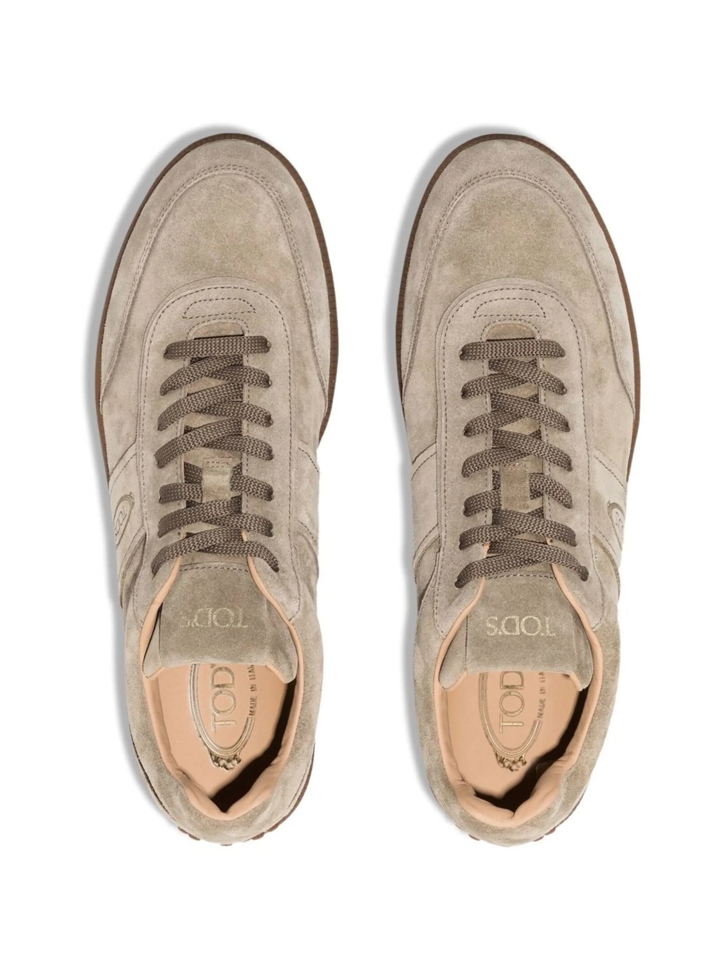 panelled low top sneakers