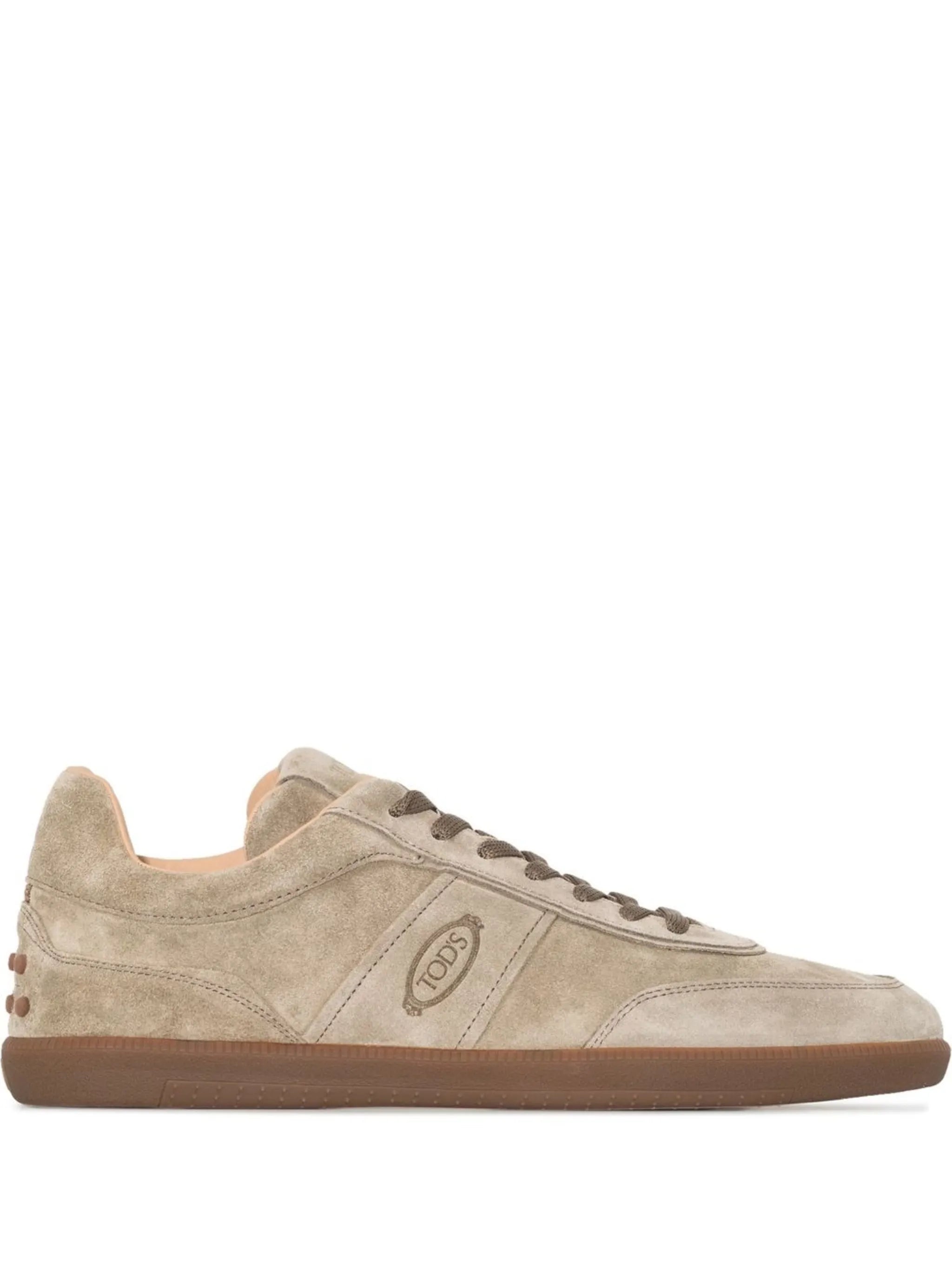 panelled low top sneakers