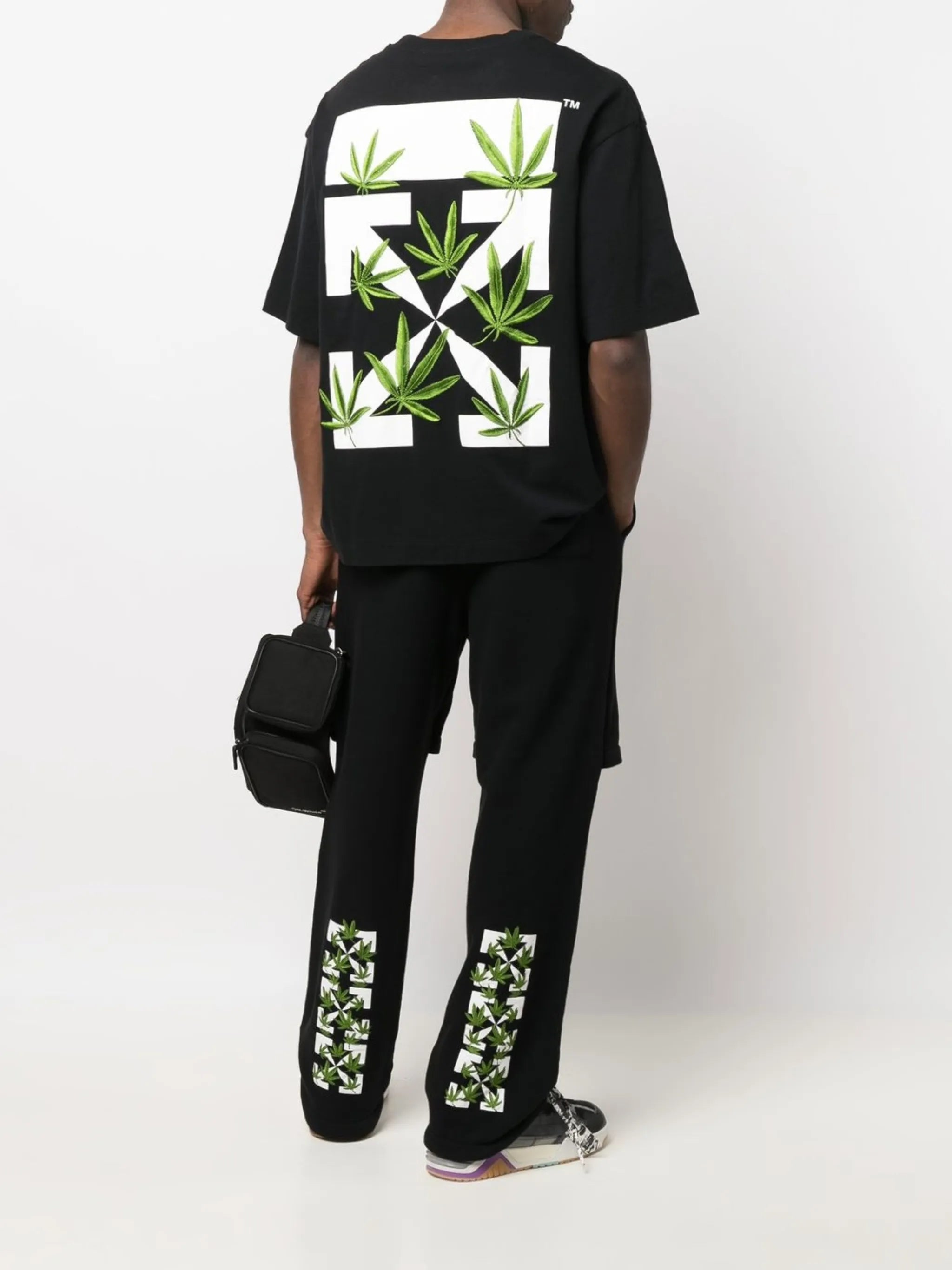 Weed Arrows-print T-shirt