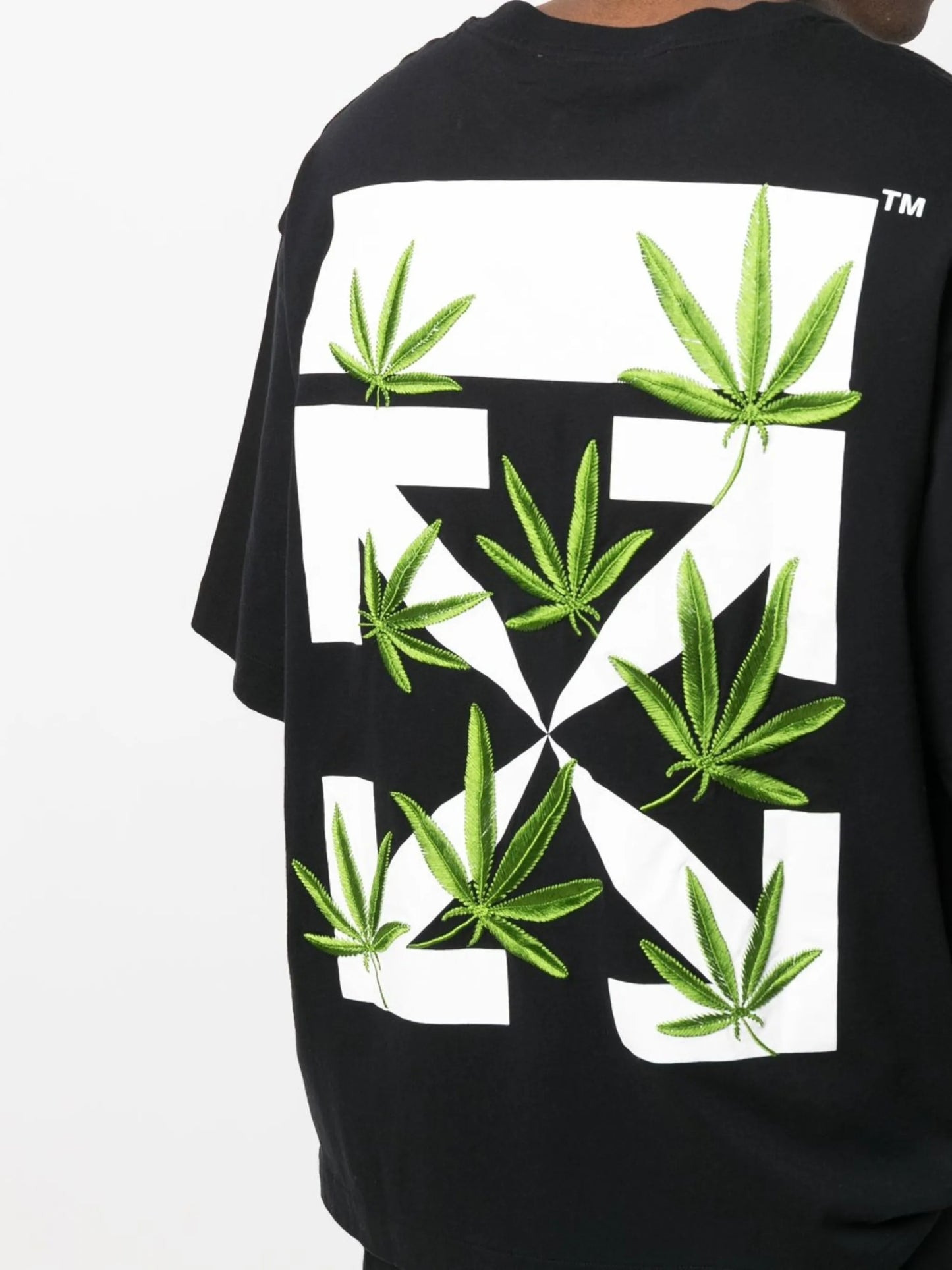 Weed Arrows-print T-shirt