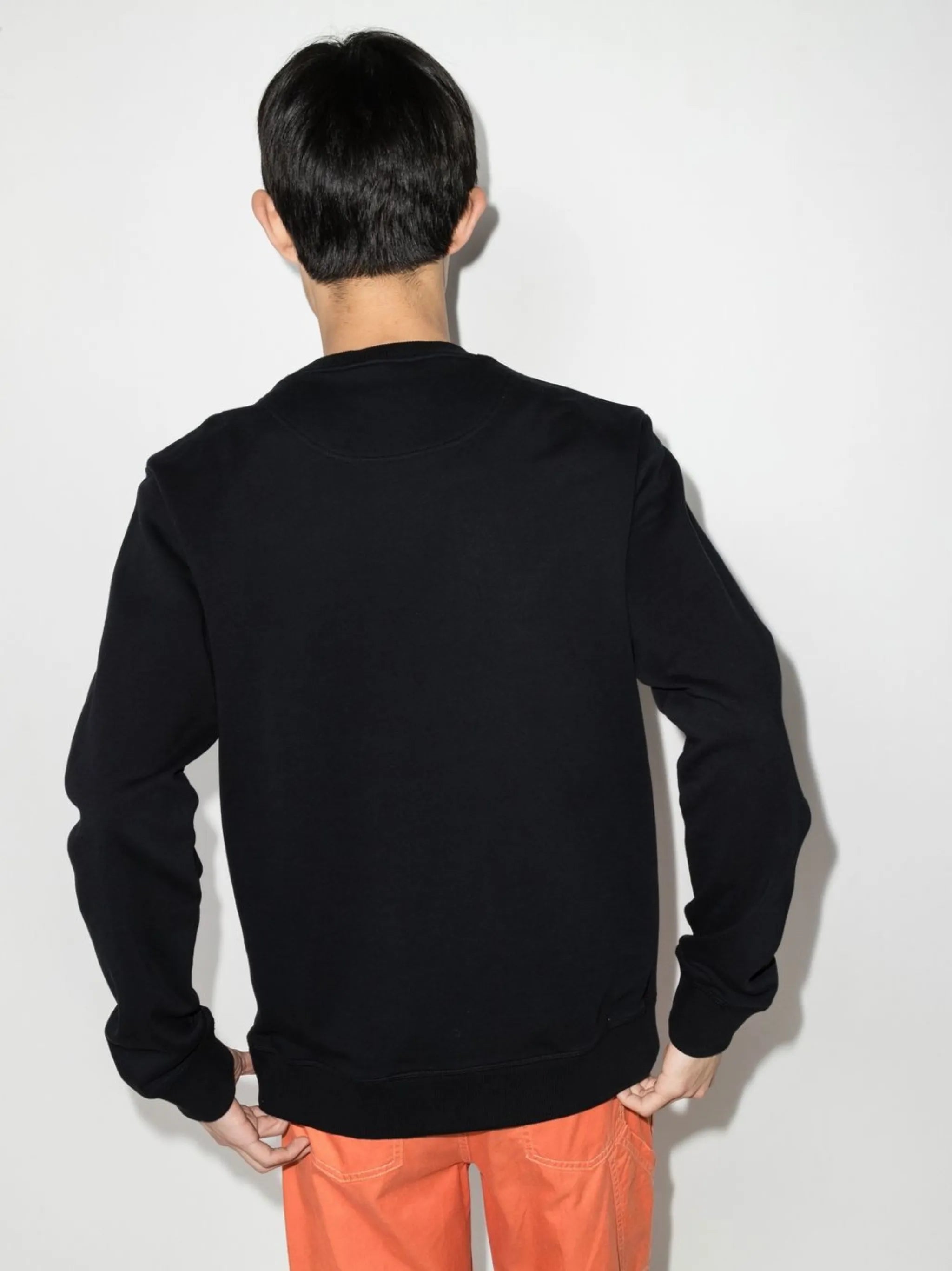 Tiger embroidered crew neck sweatshirt