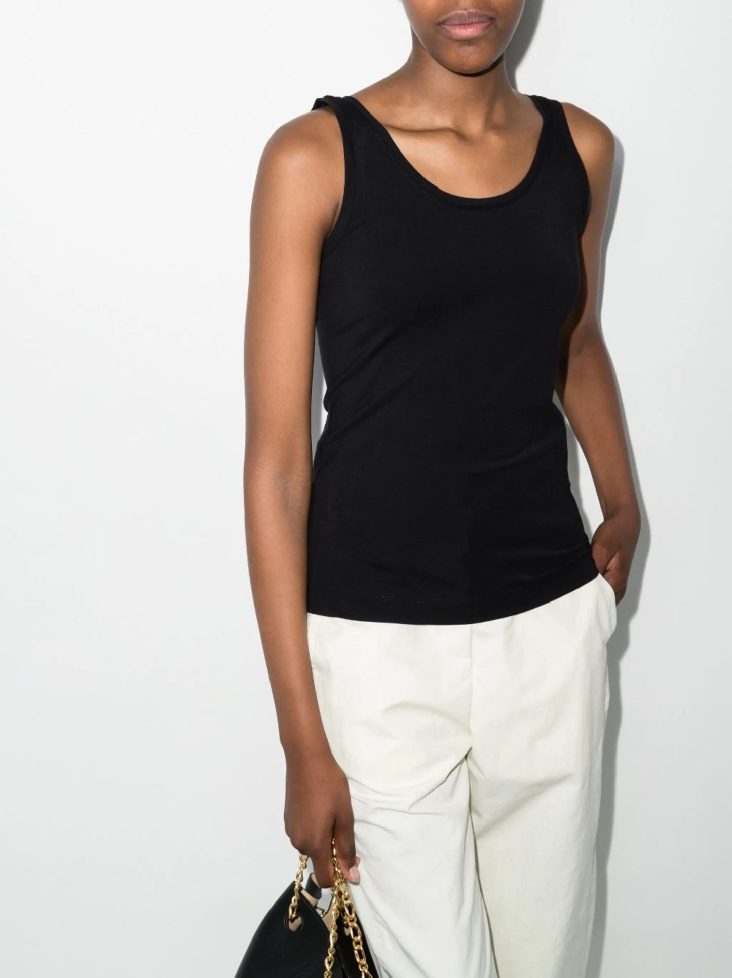 scoop-back stretch vest top