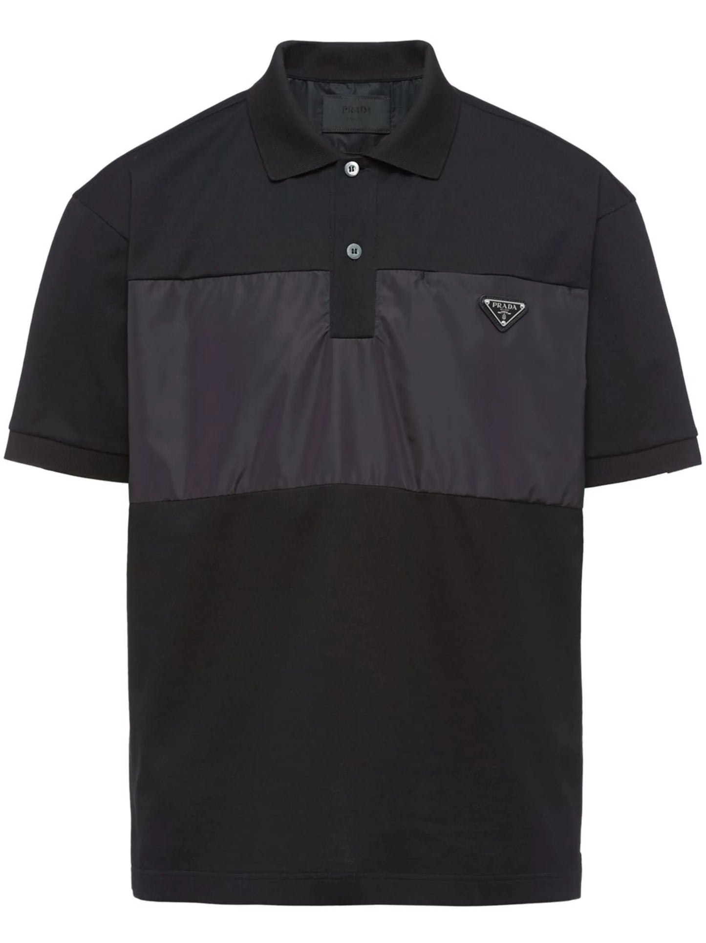 triangle-logo piqué polo shirt