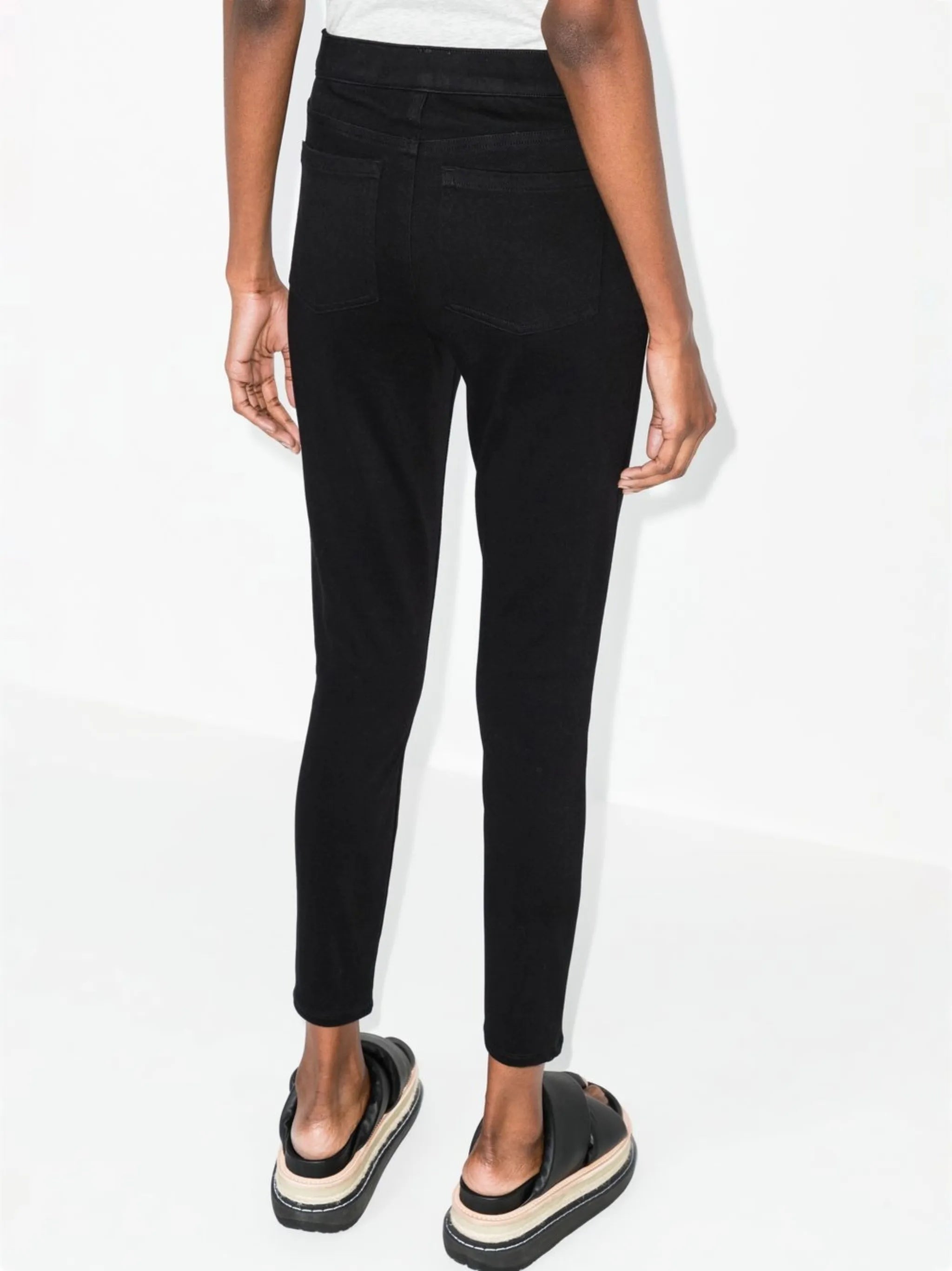 cropped denim leggings