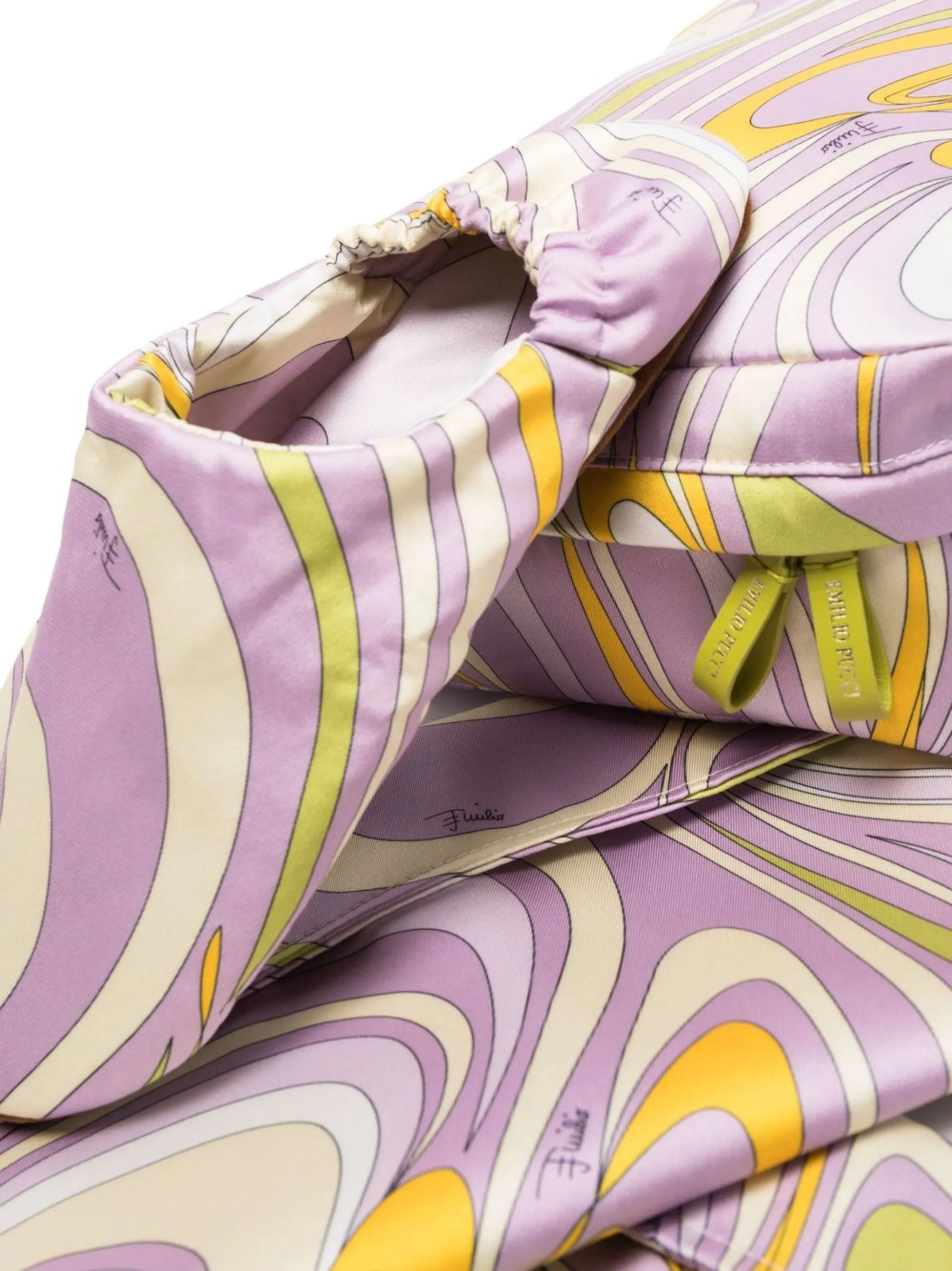 abstract-print wash bag sleep set