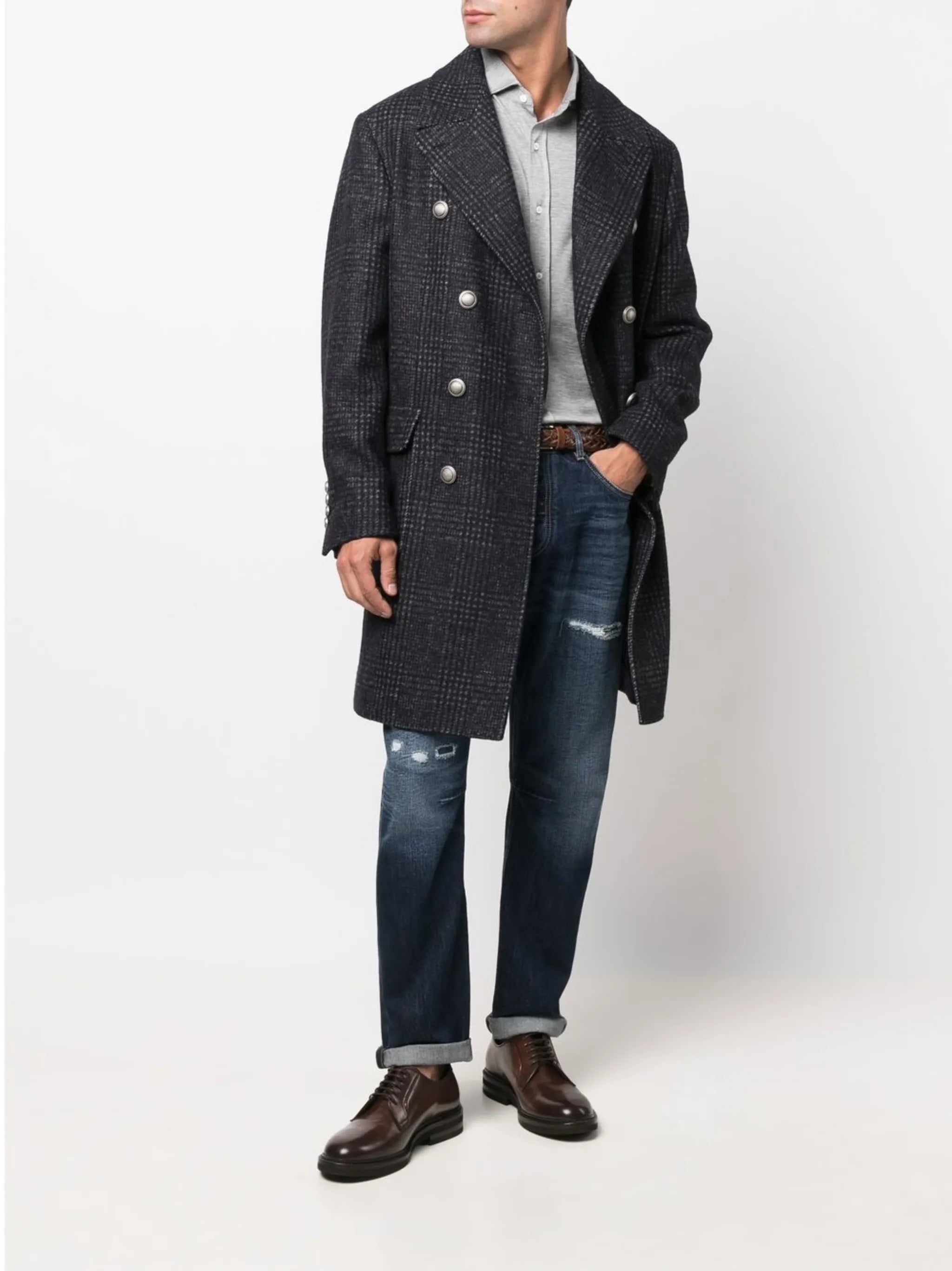 low-rise straight-leg jeans