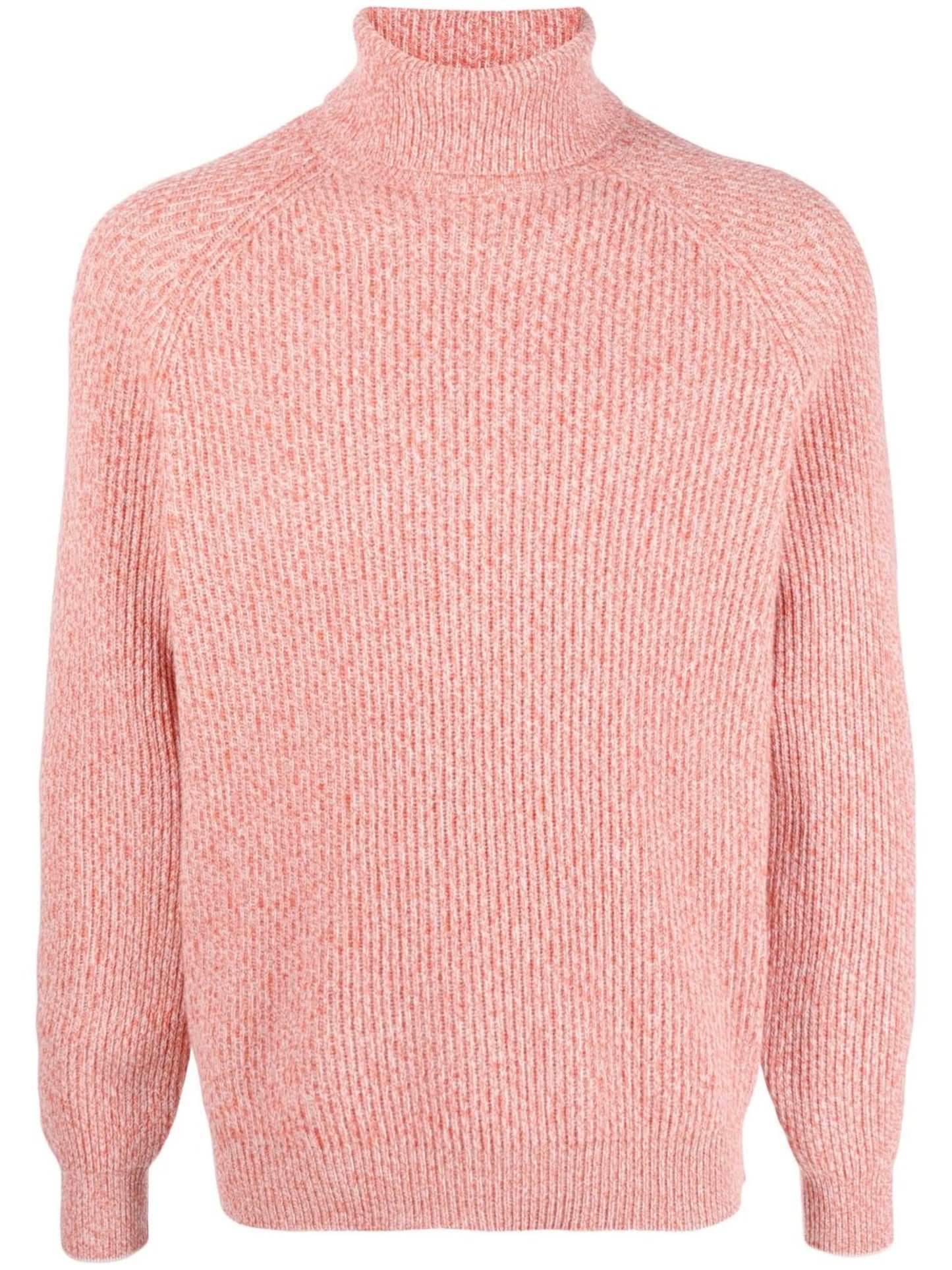 ribbed-knit roll-neck jumper