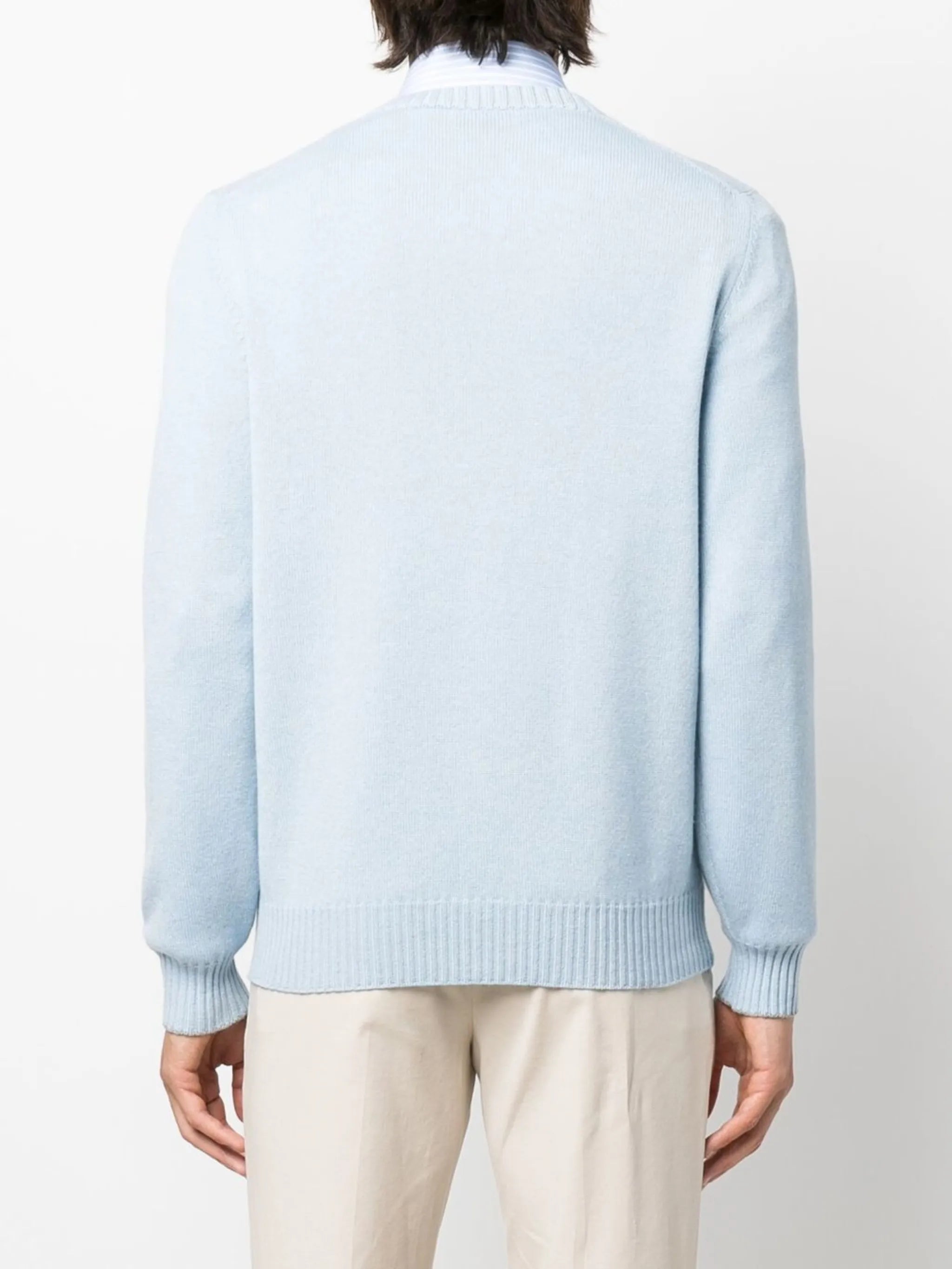 fine-knit cashmere jumper