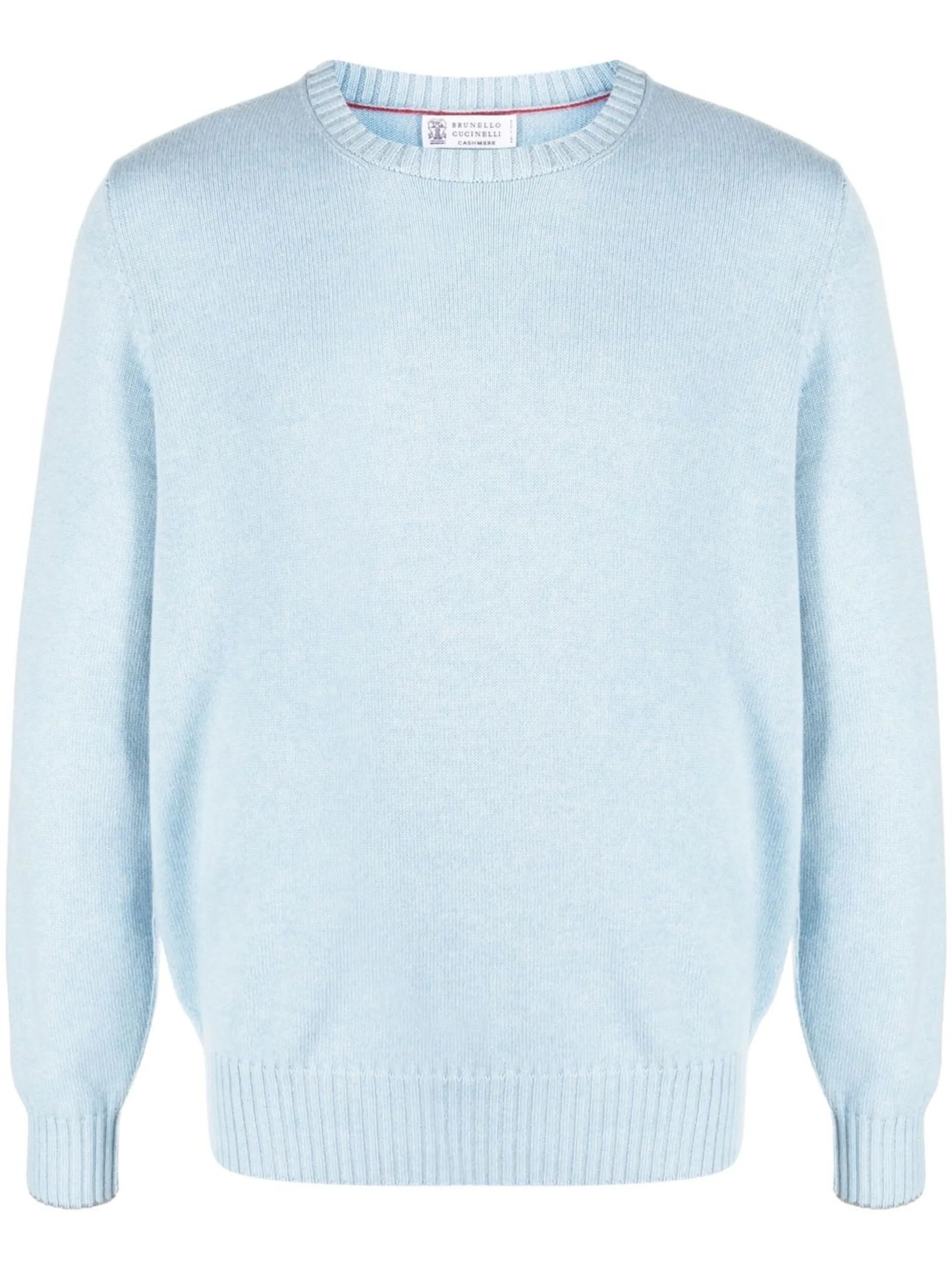 fine-knit cashmere jumper