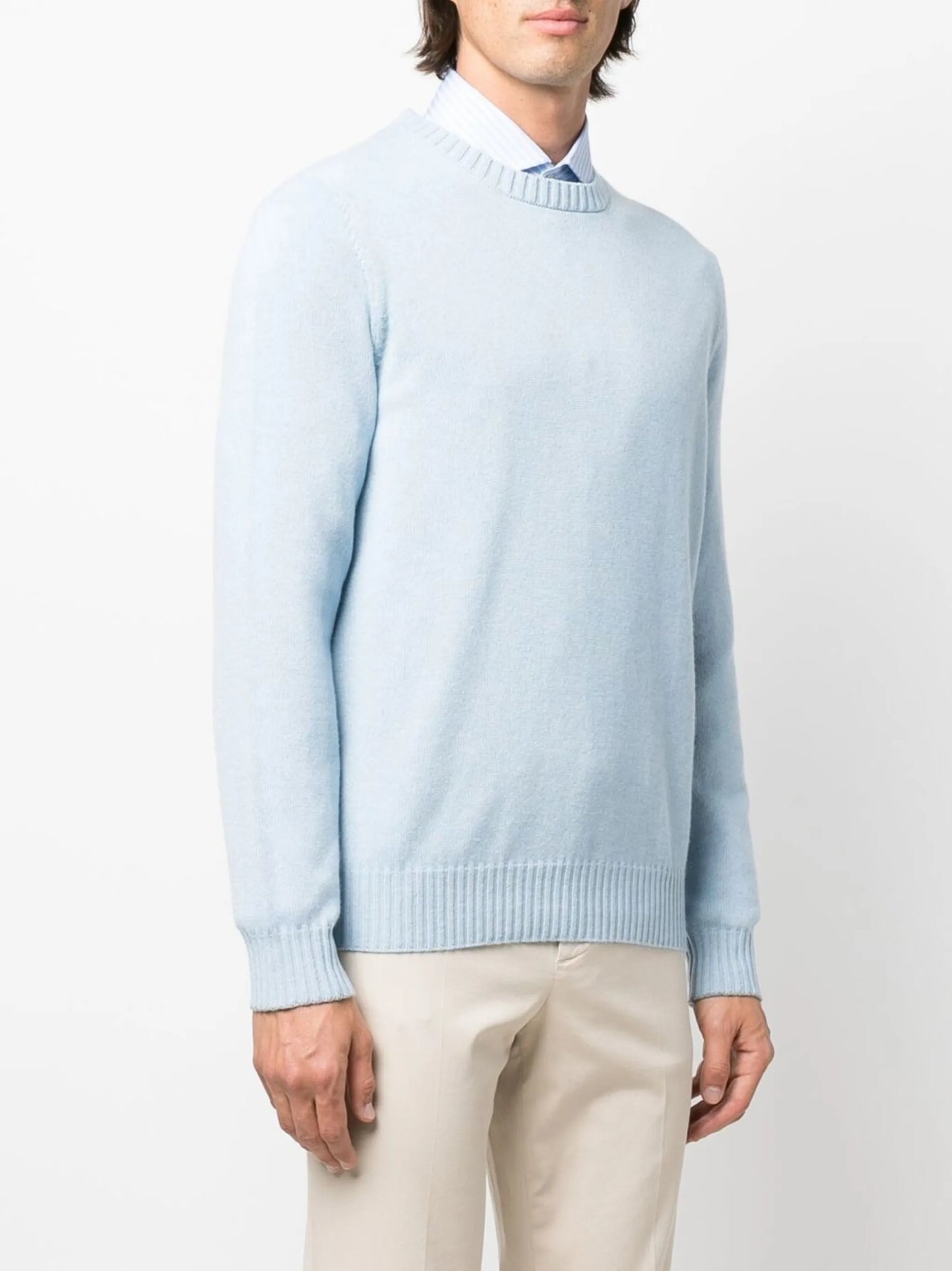 fine-knit cashmere jumper