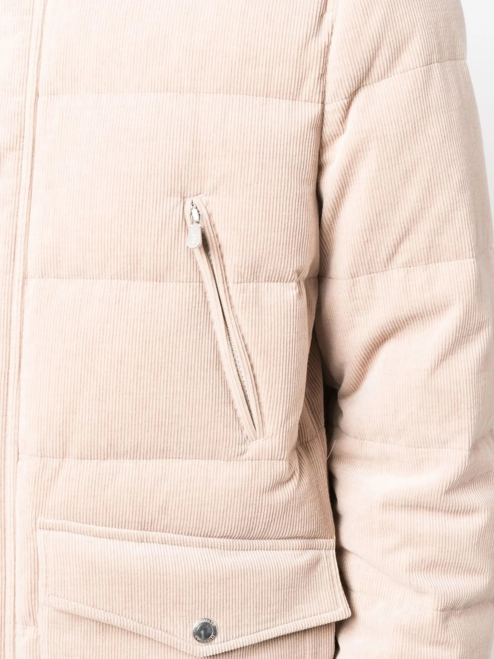 detachable-hood padded jacket