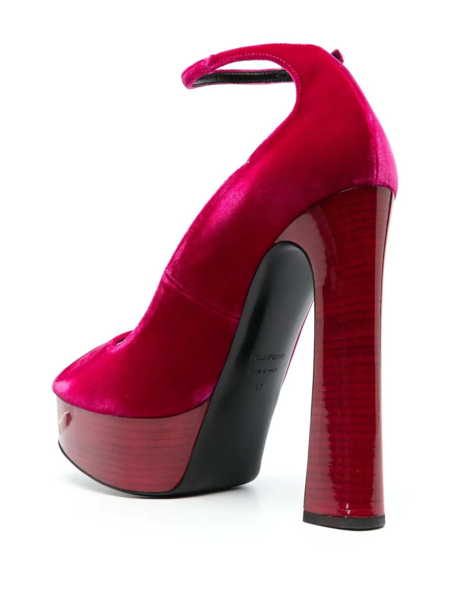 145mm platform velvet sandals