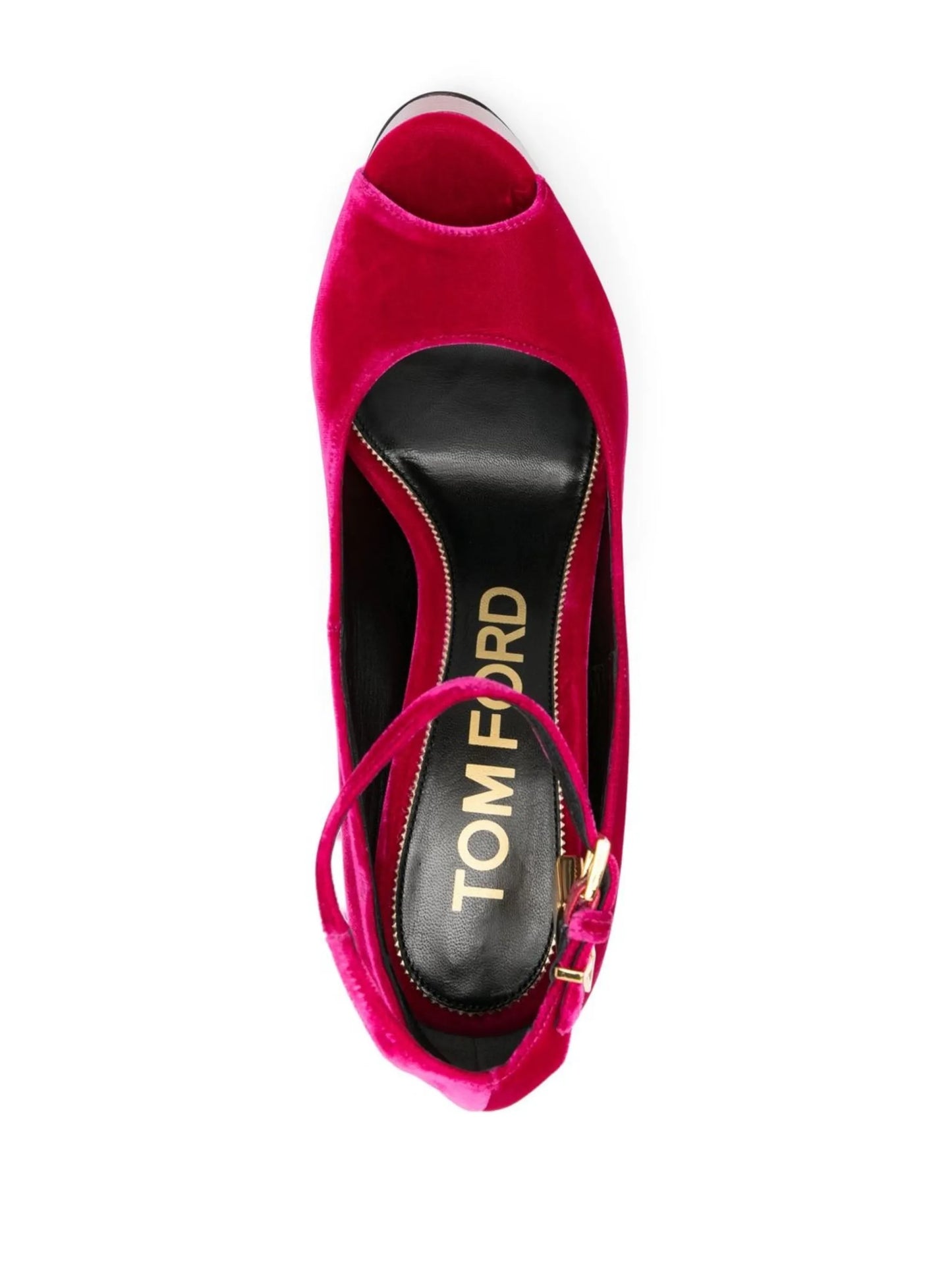 145mm platform velvet sandals