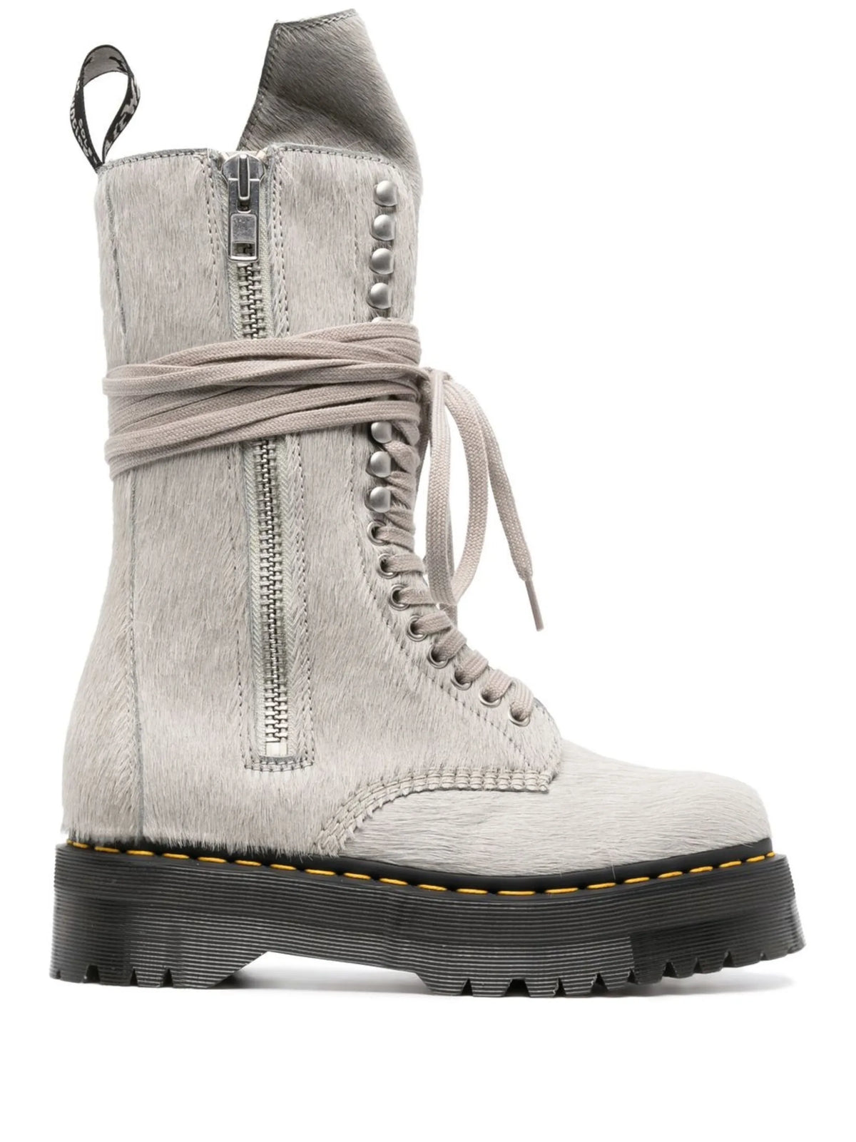 x Dr Martens calf-hair quad-sole boots