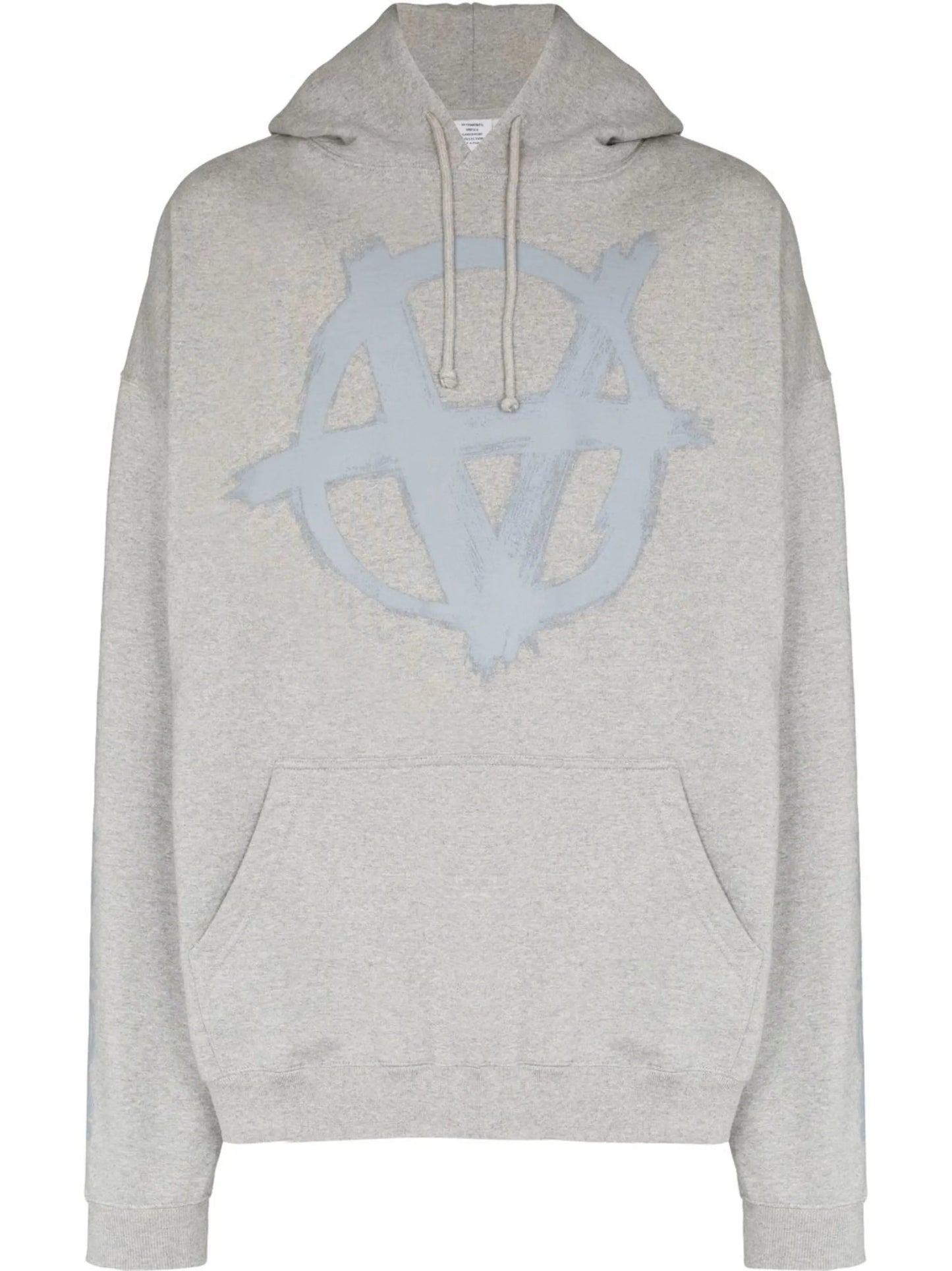 motif-print oversized hoodie