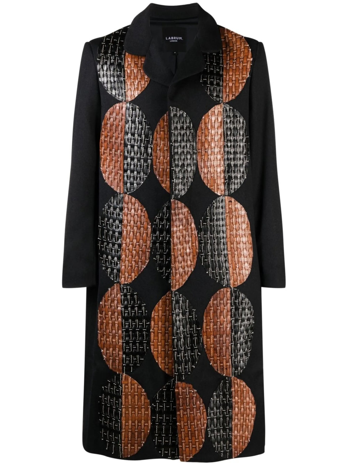 High Life textured print coat