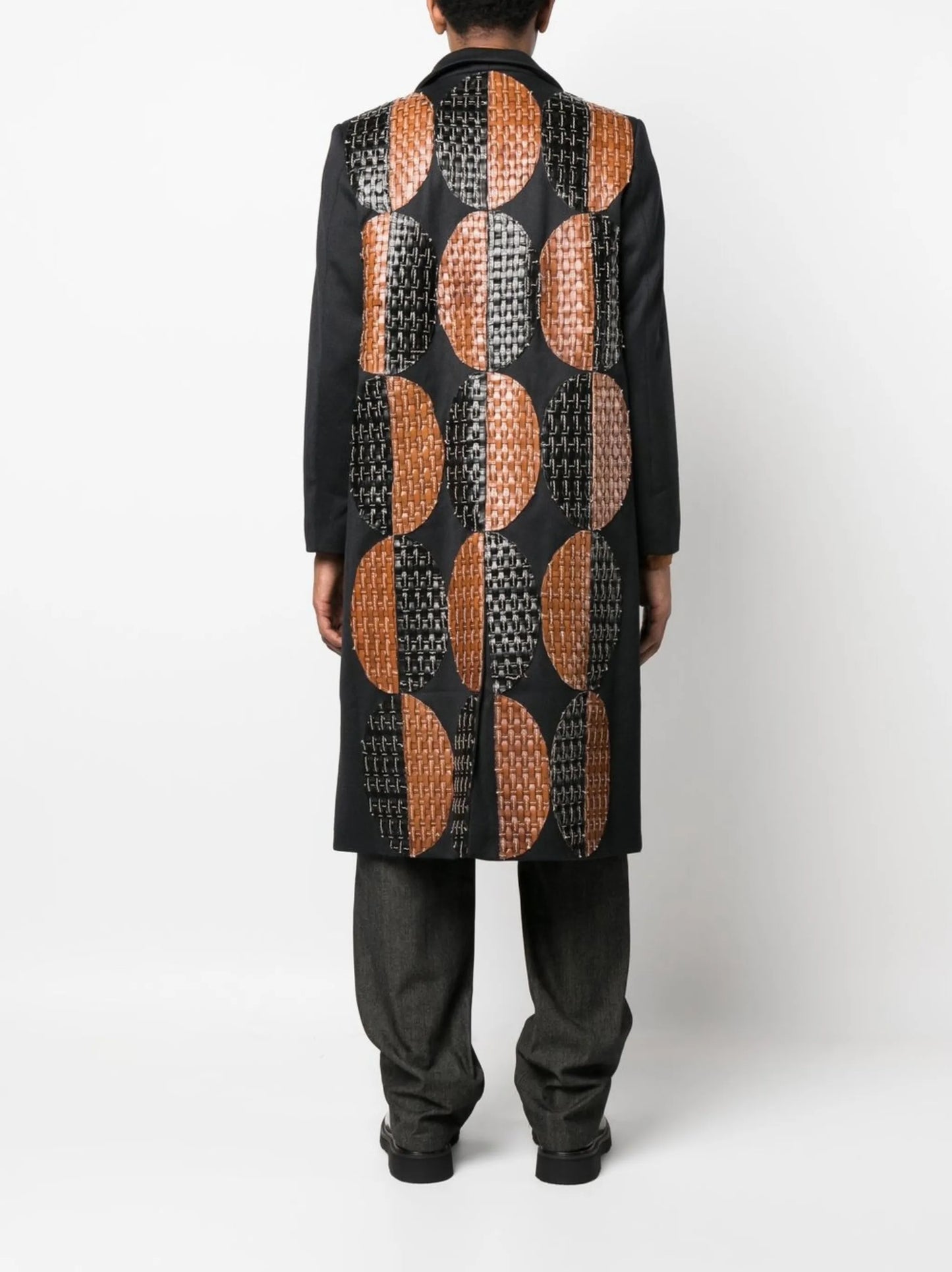 High Life textured print coat