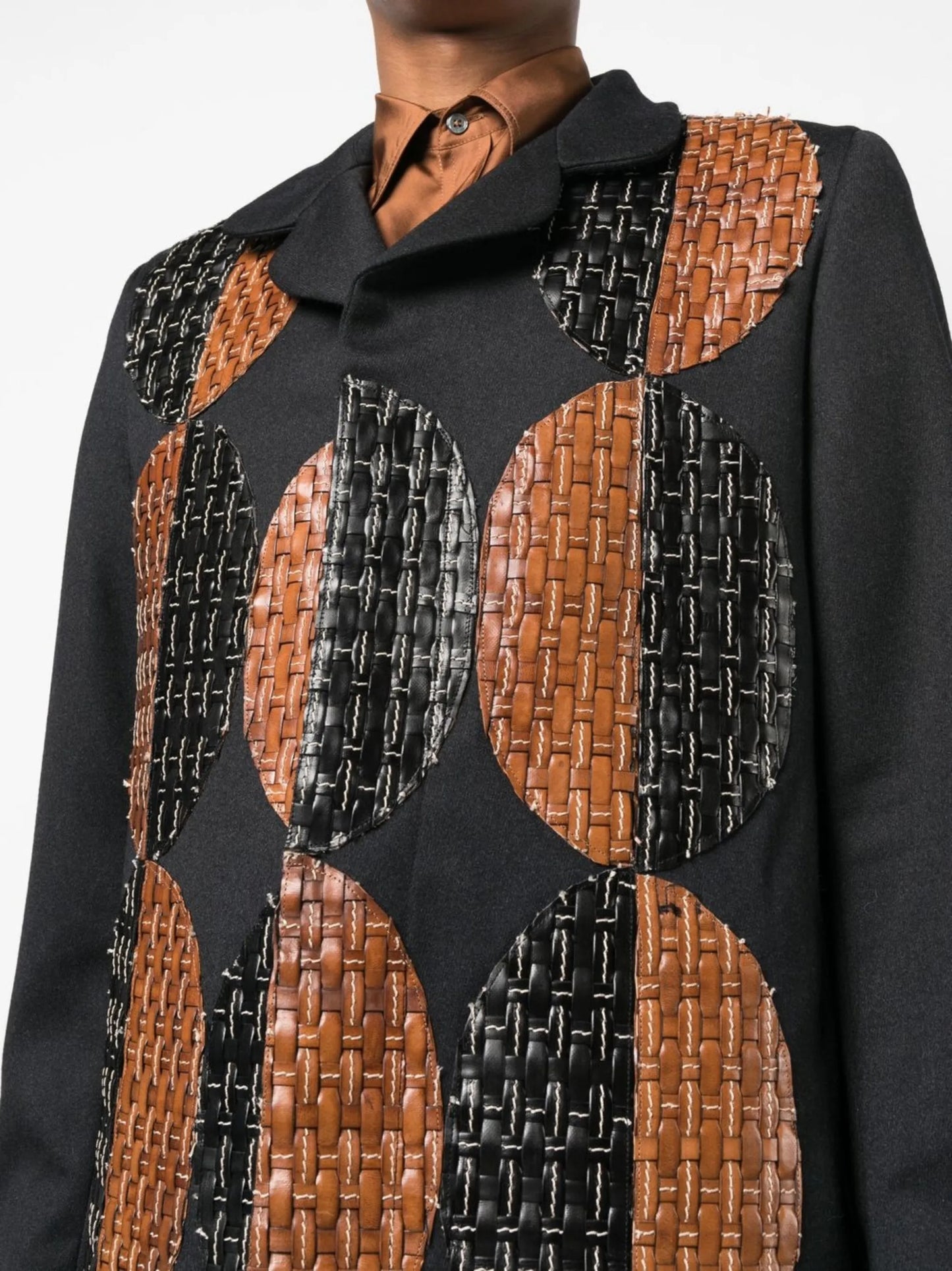 High Life textured print coat