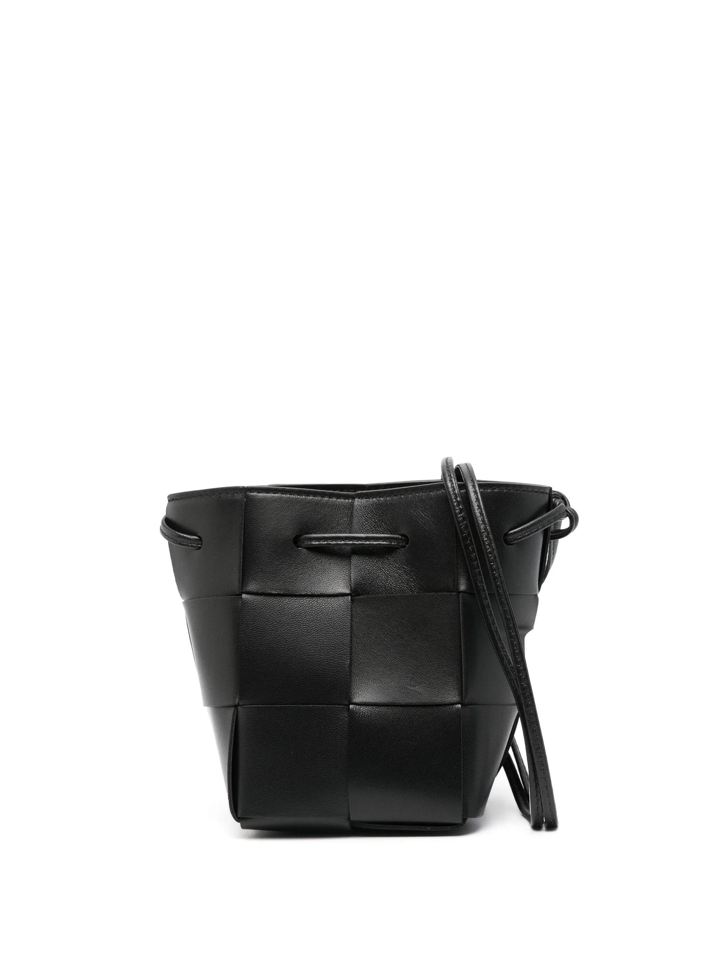 mini Cassette leather bucket bag