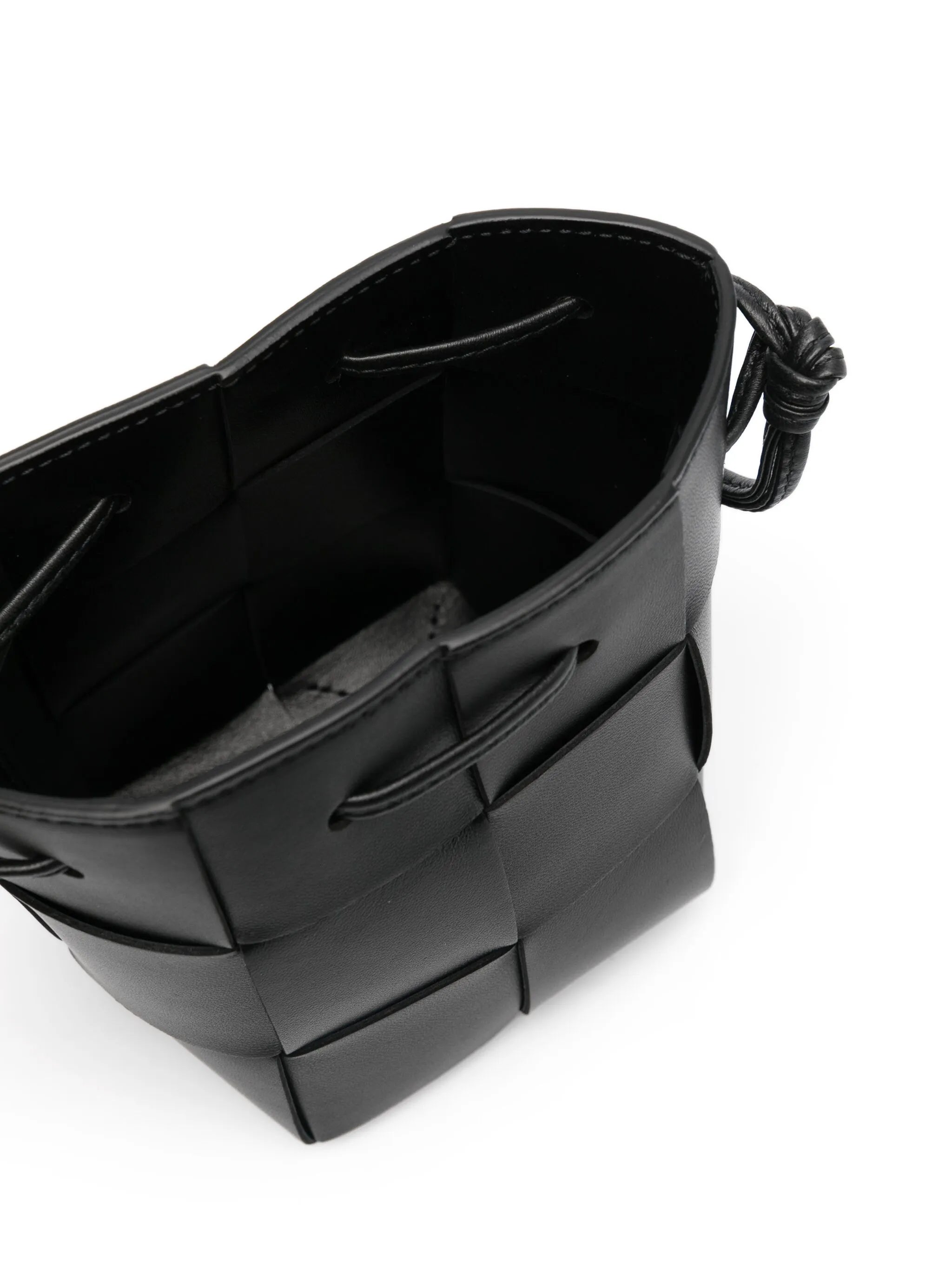 mini Cassette leather bucket bag