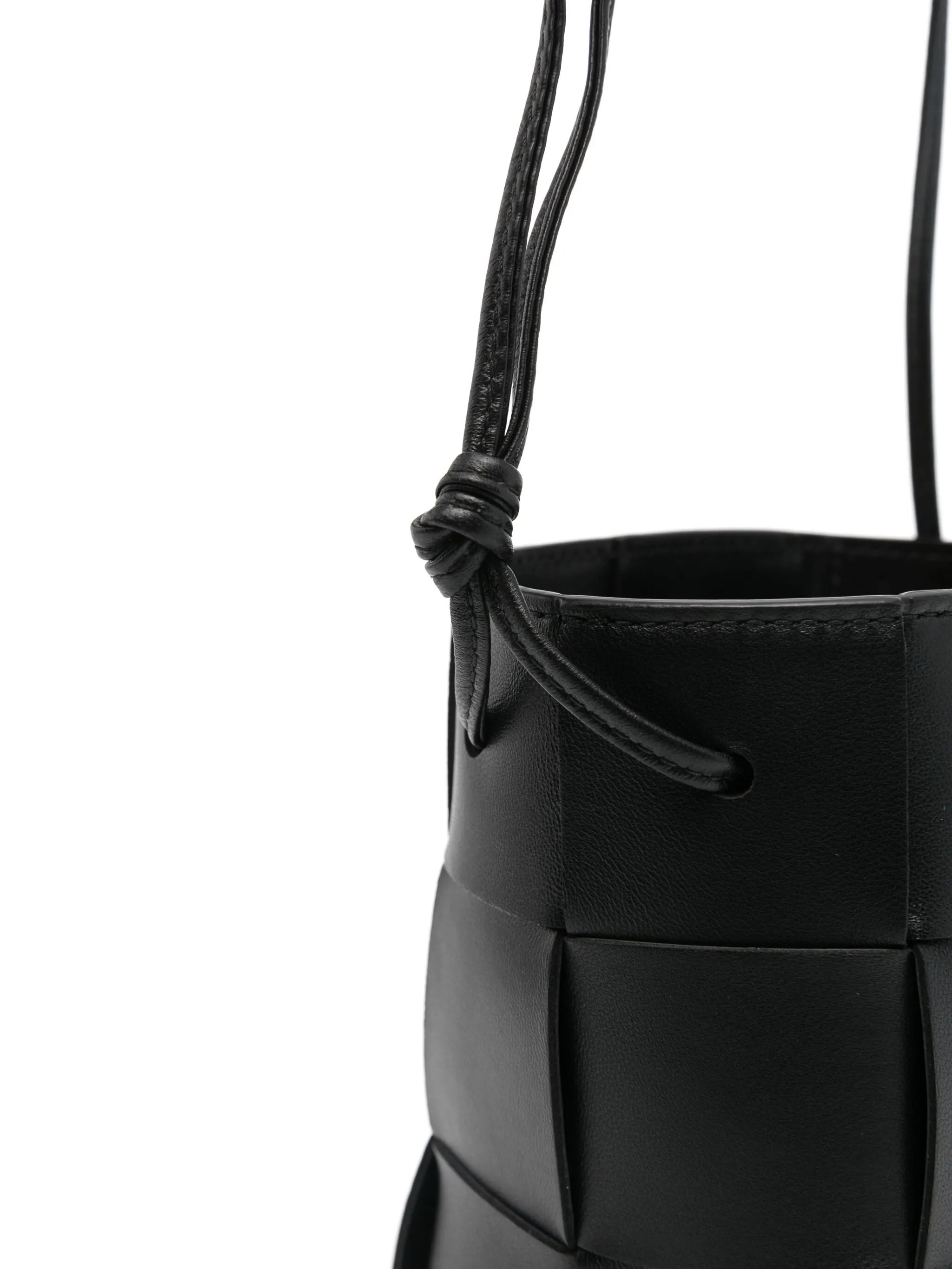 mini Cassette leather bucket bag