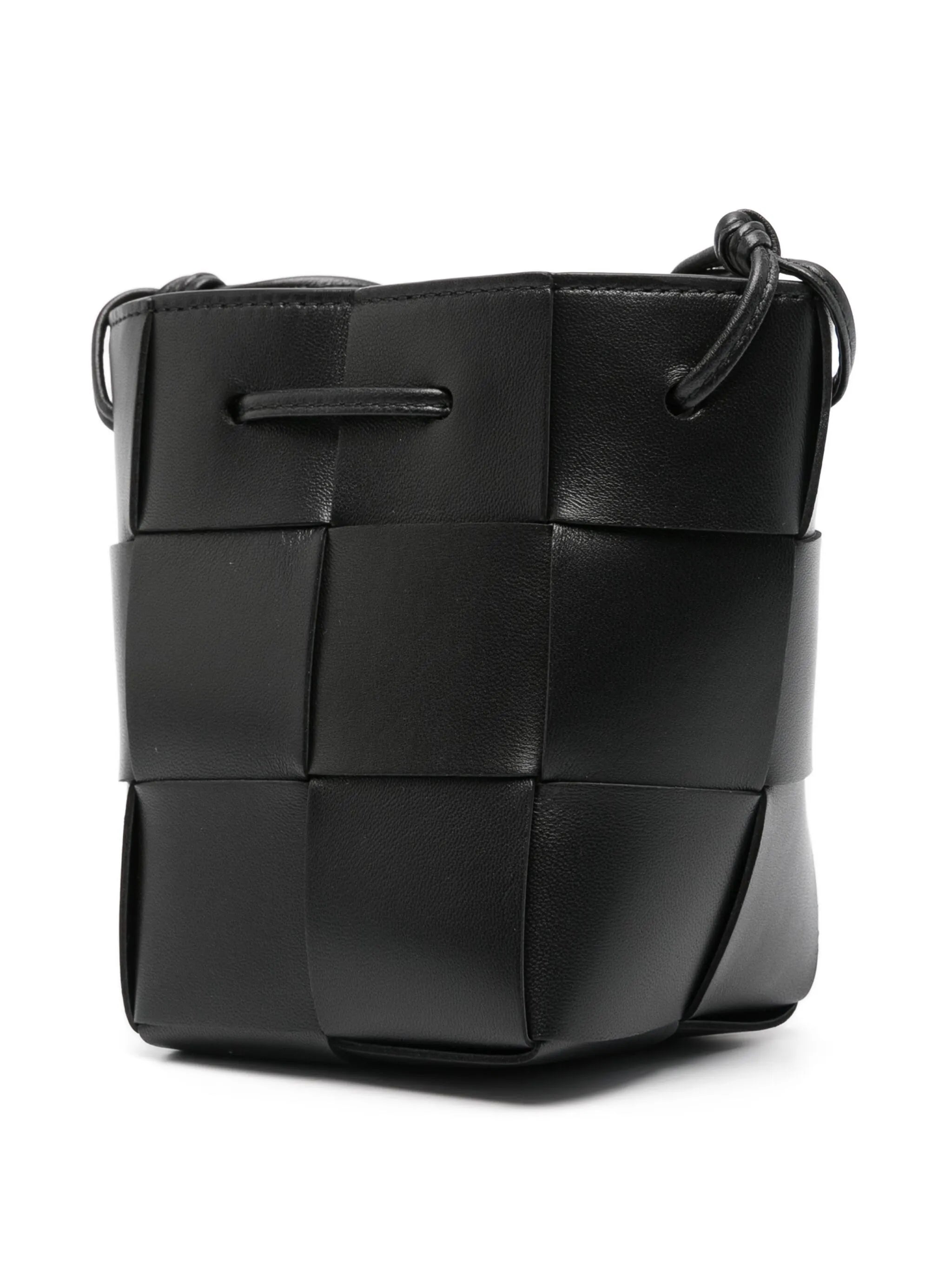 mini Cassette leather bucket bag