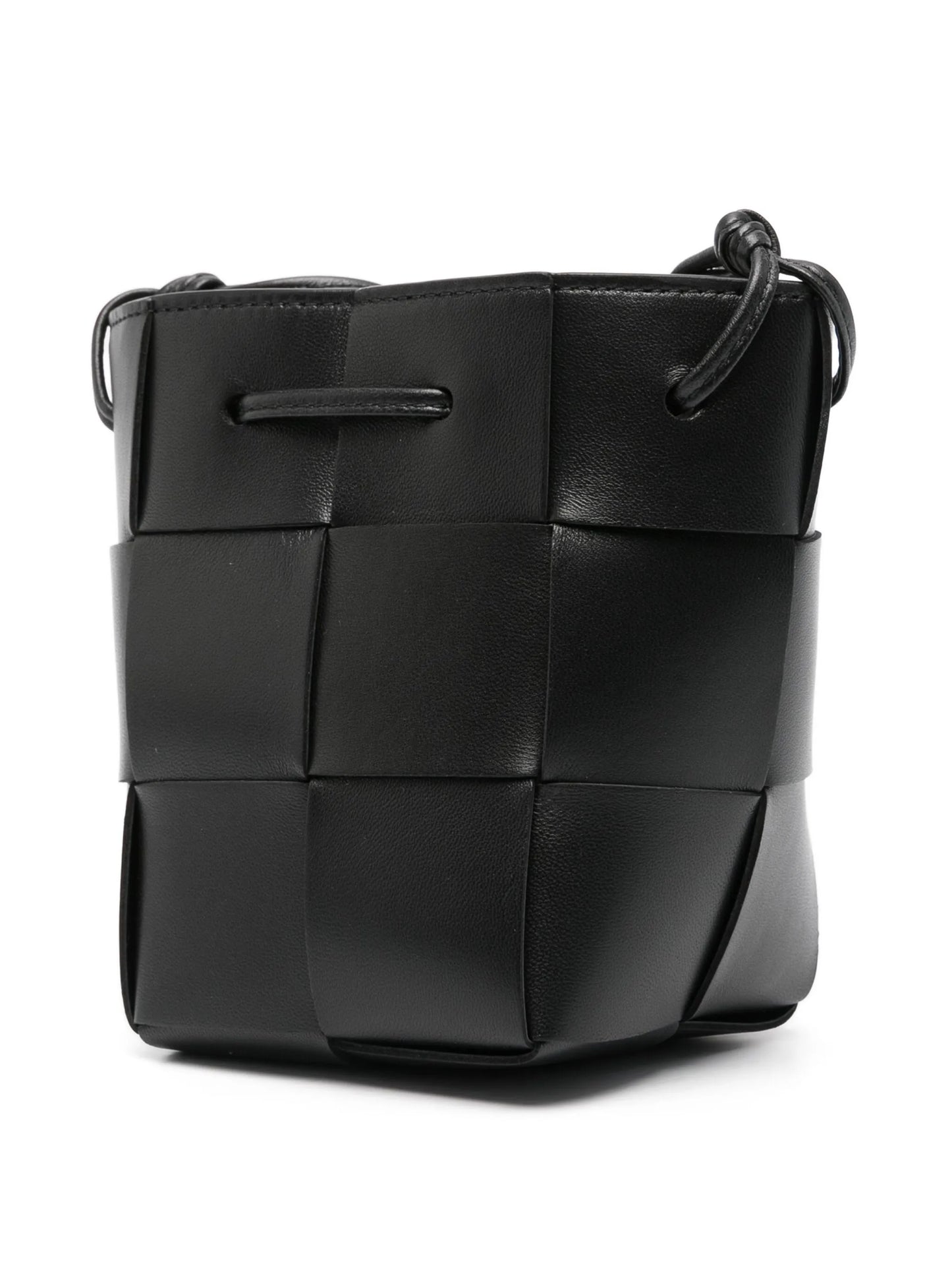 mini Cassette leather bucket bag