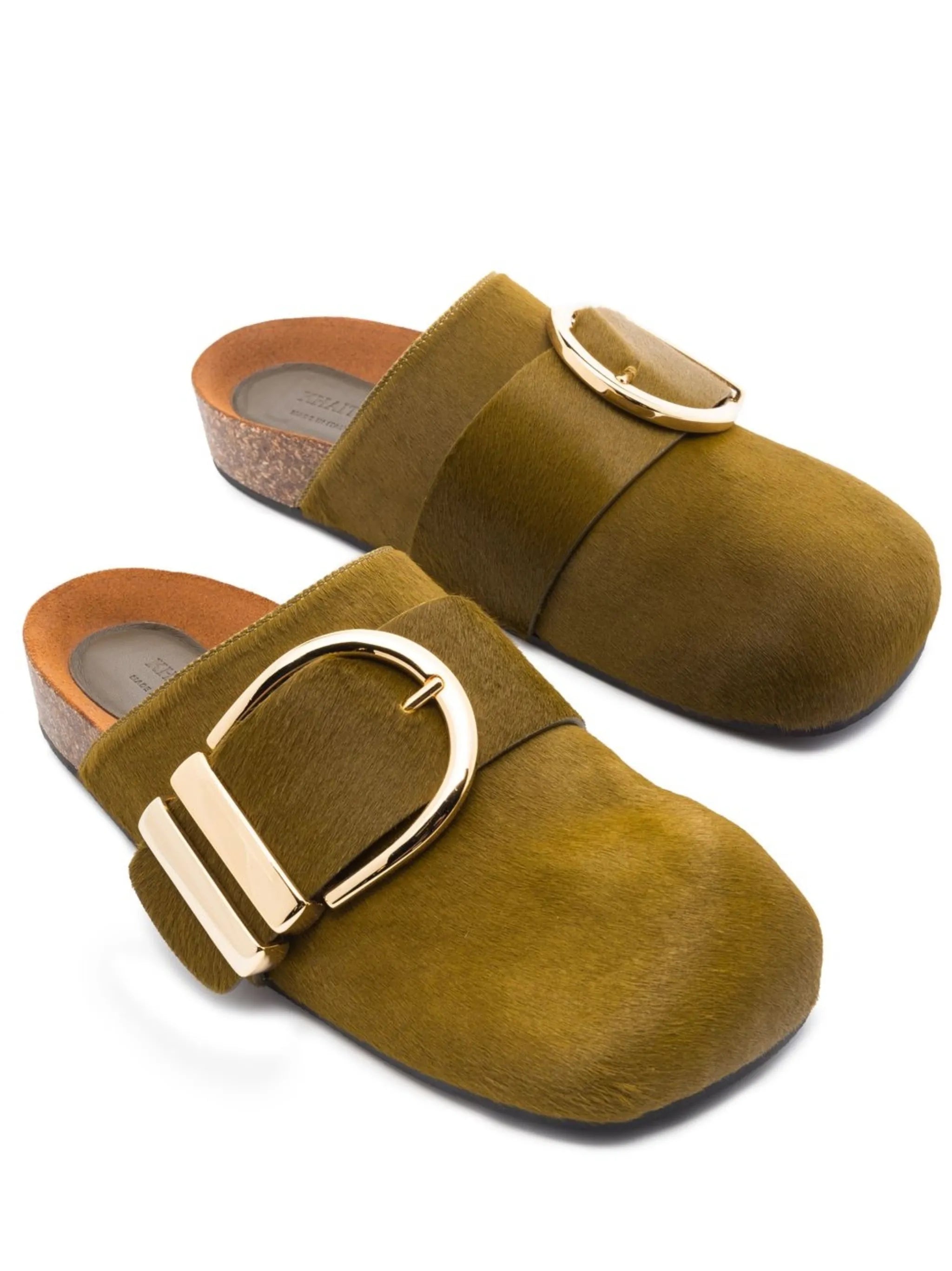 Downing buckle mules