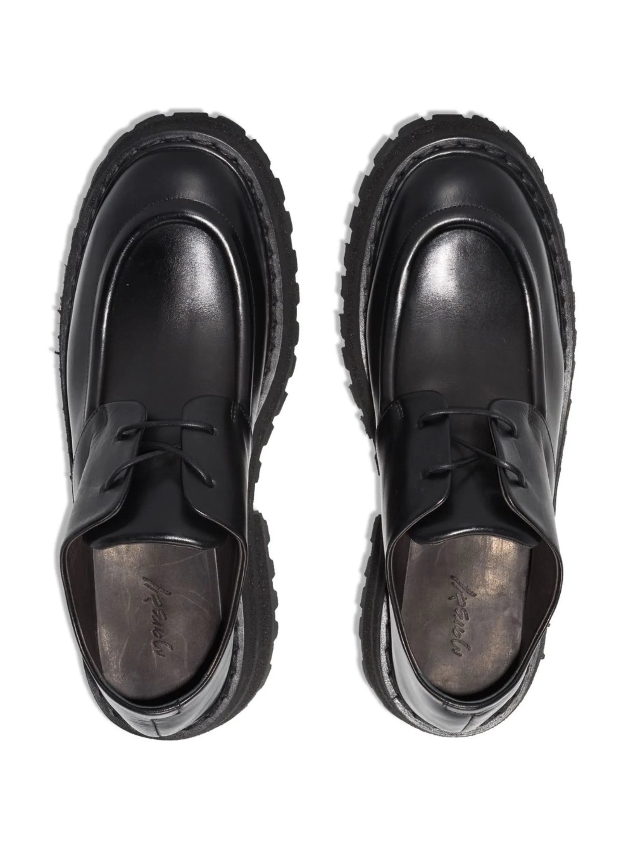 ridged-sole Derby shoes