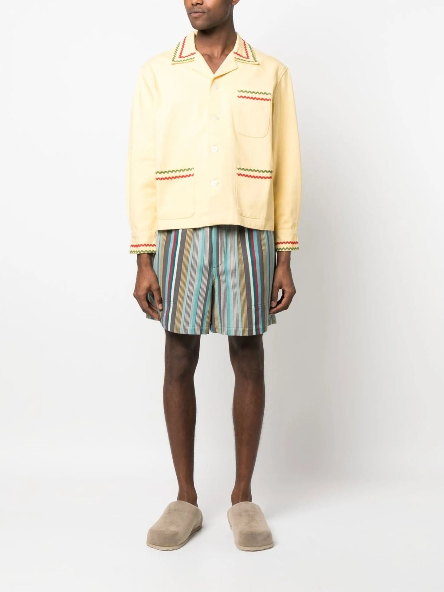 ric-rac detail overshirt