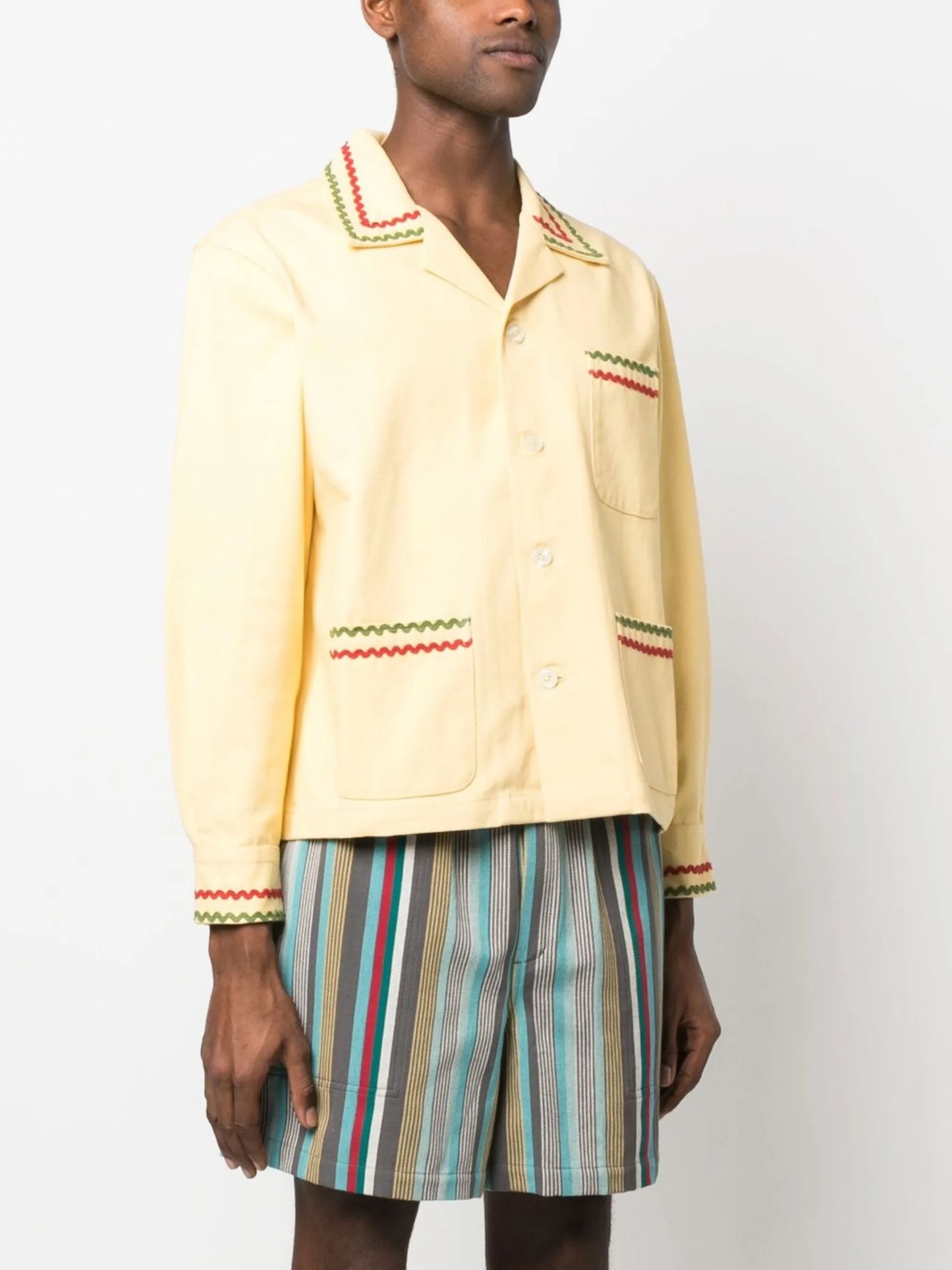 ric-rac detail overshirt