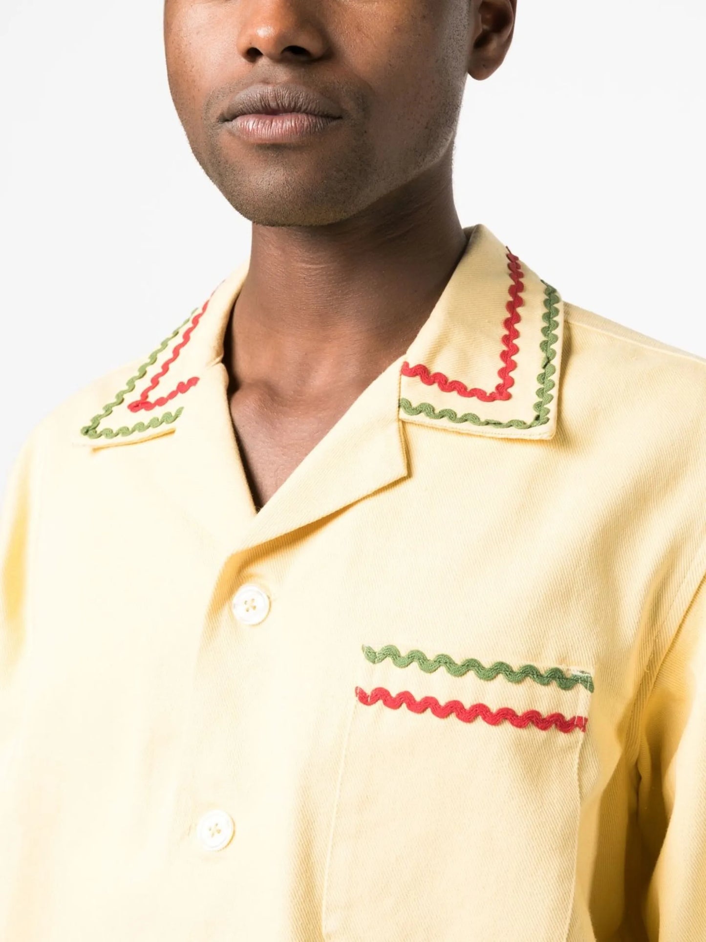 ric-rac detail overshirt