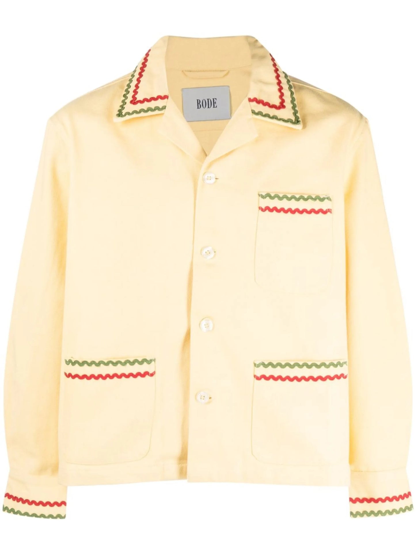 ric-rac detail overshirt