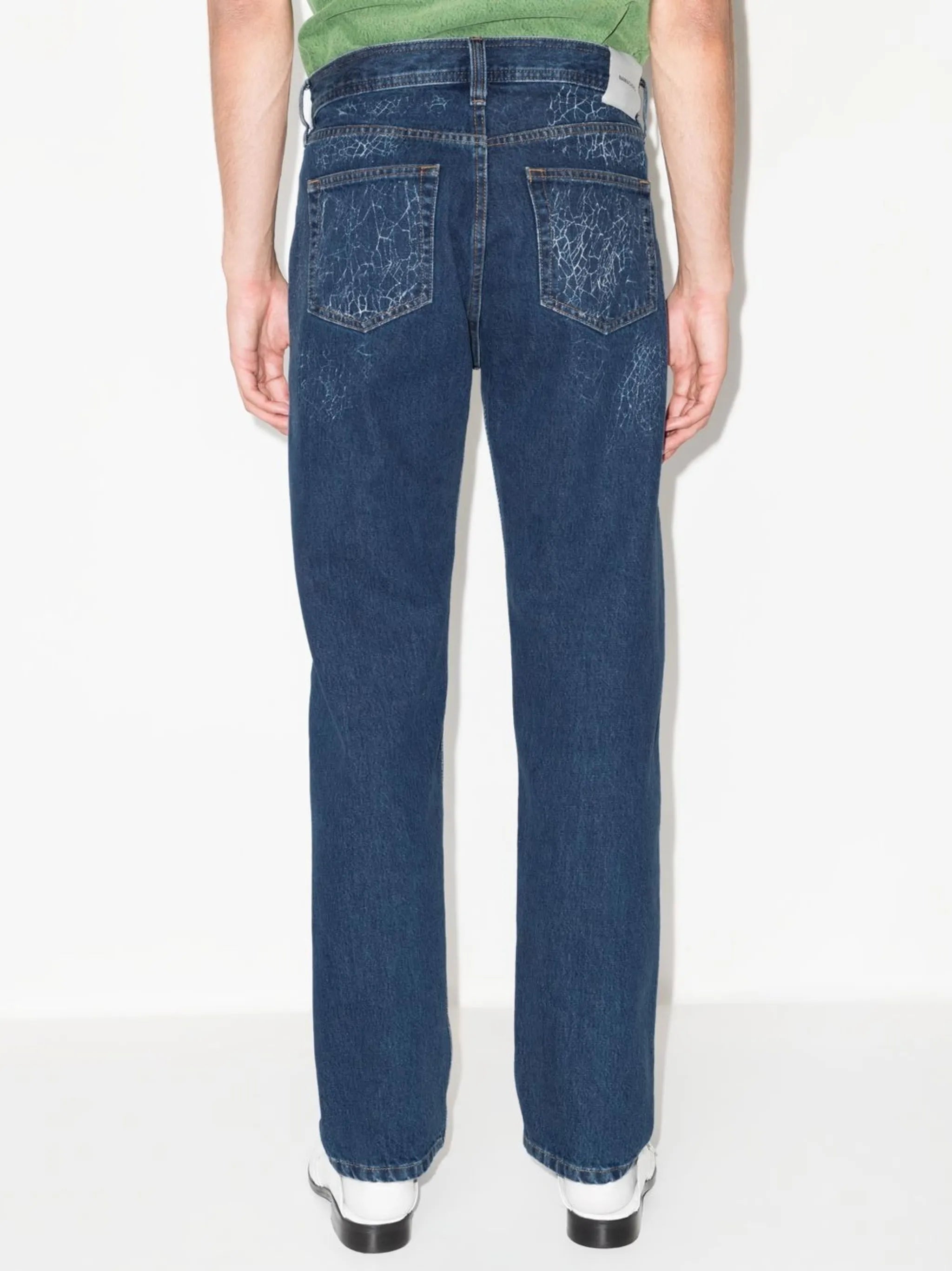 Ushi printed straight-leg jeans