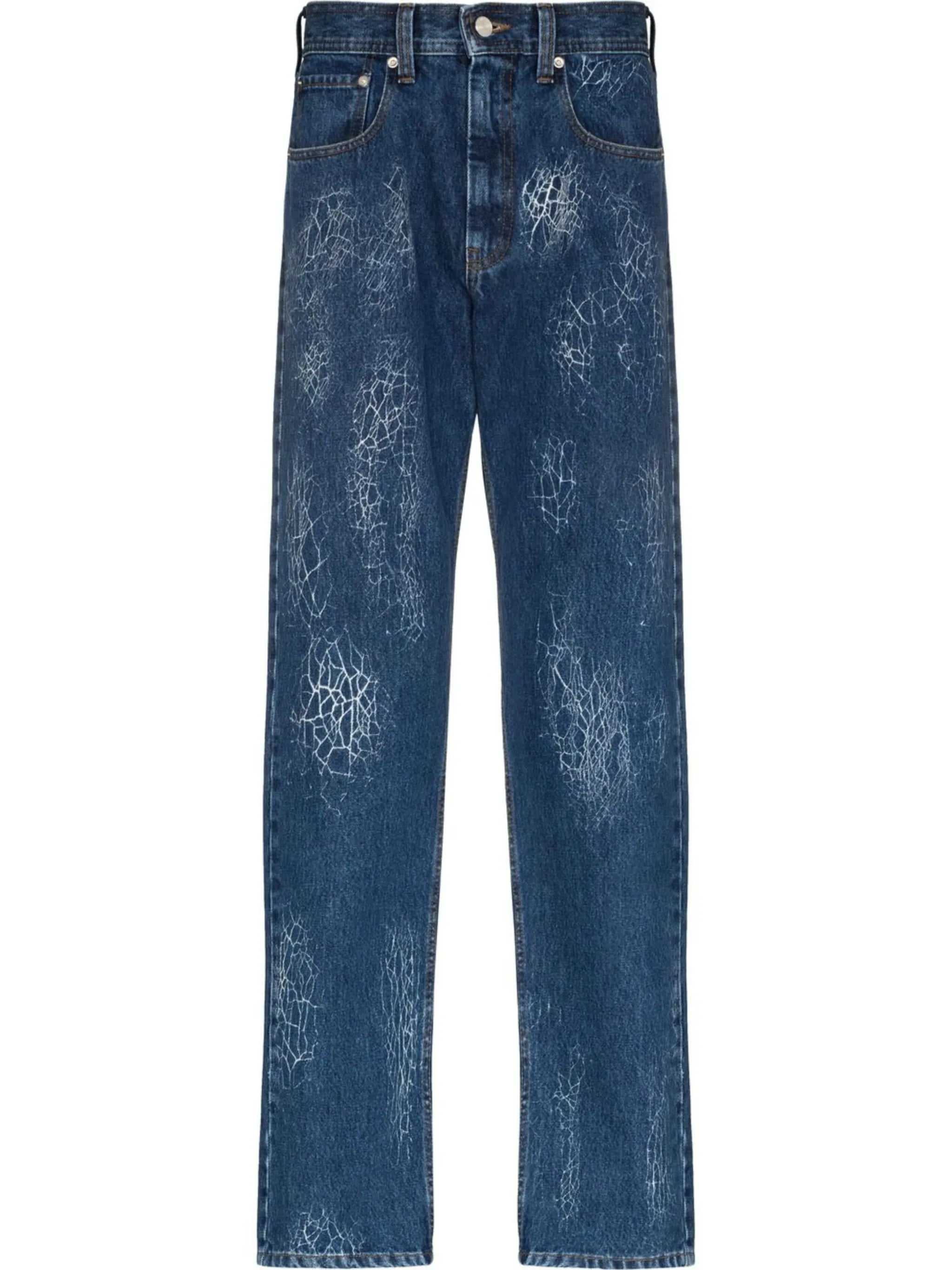 Ushi printed straight-leg jeans
