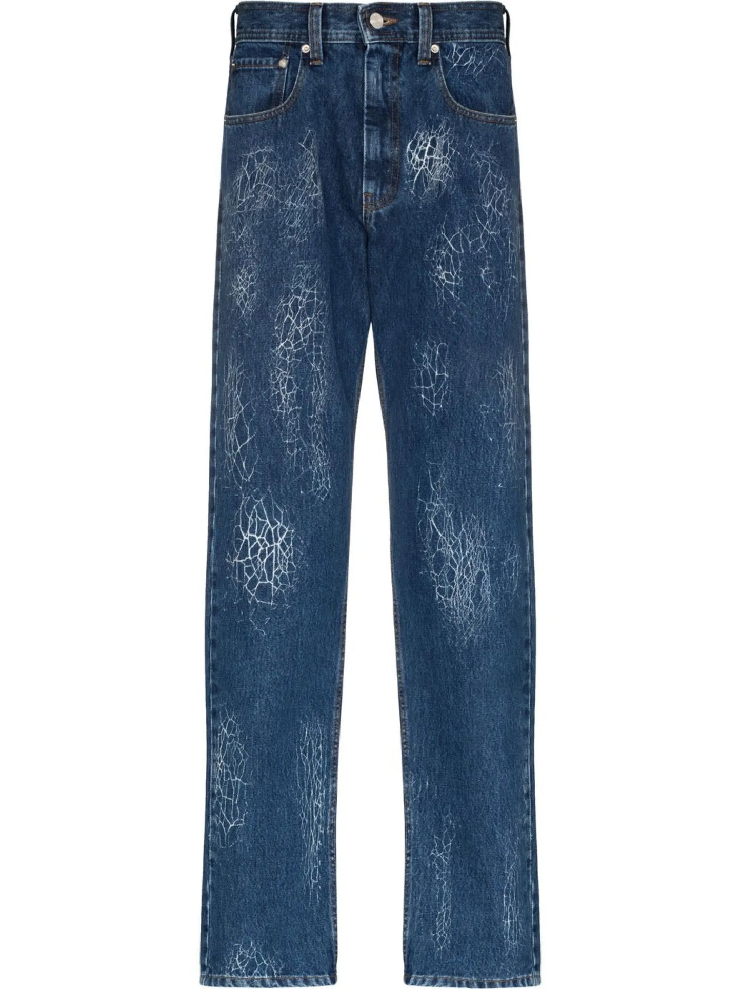 Ushi printed straight-leg jeans