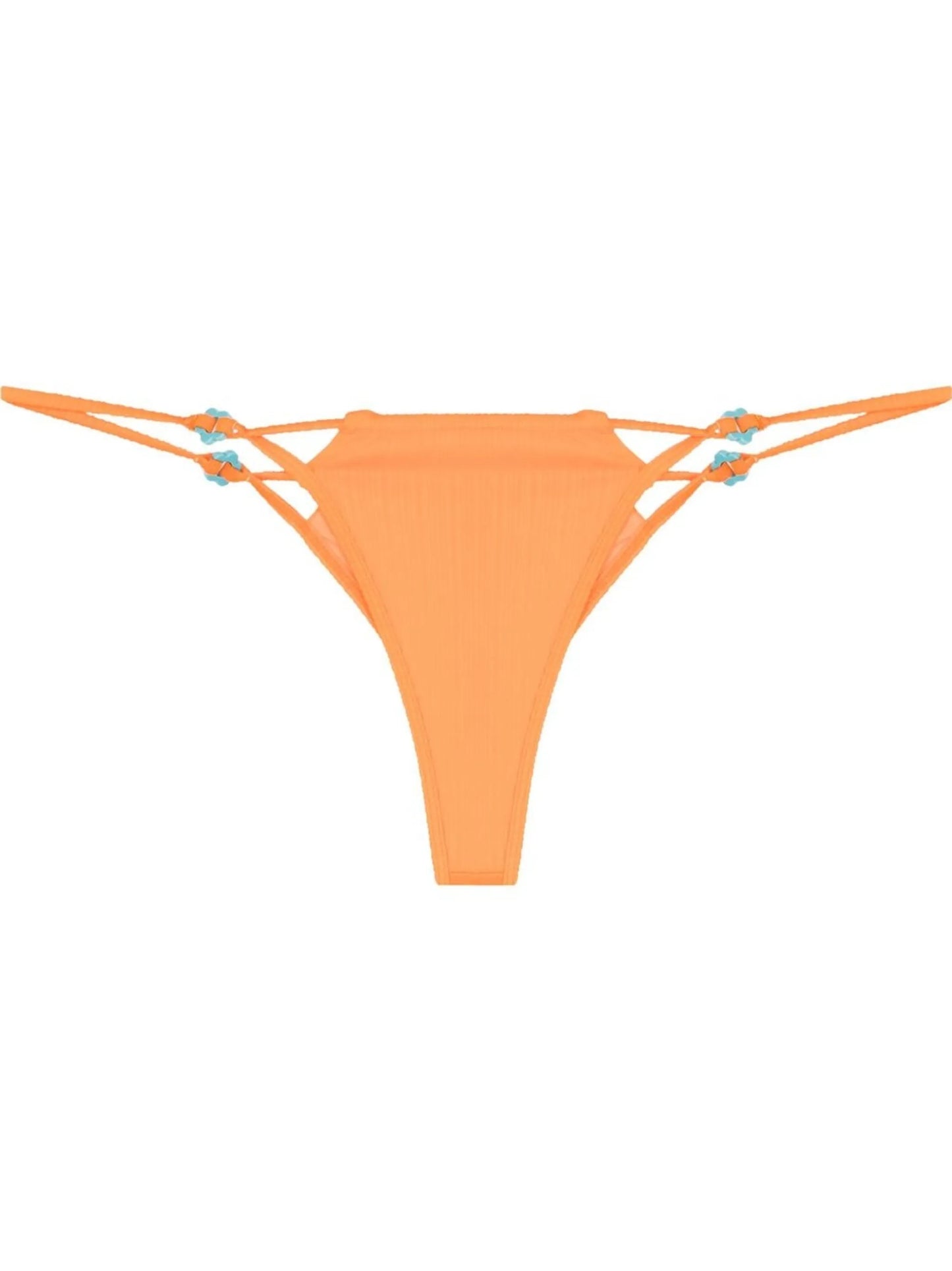 plissé-effect bikini bottoms
