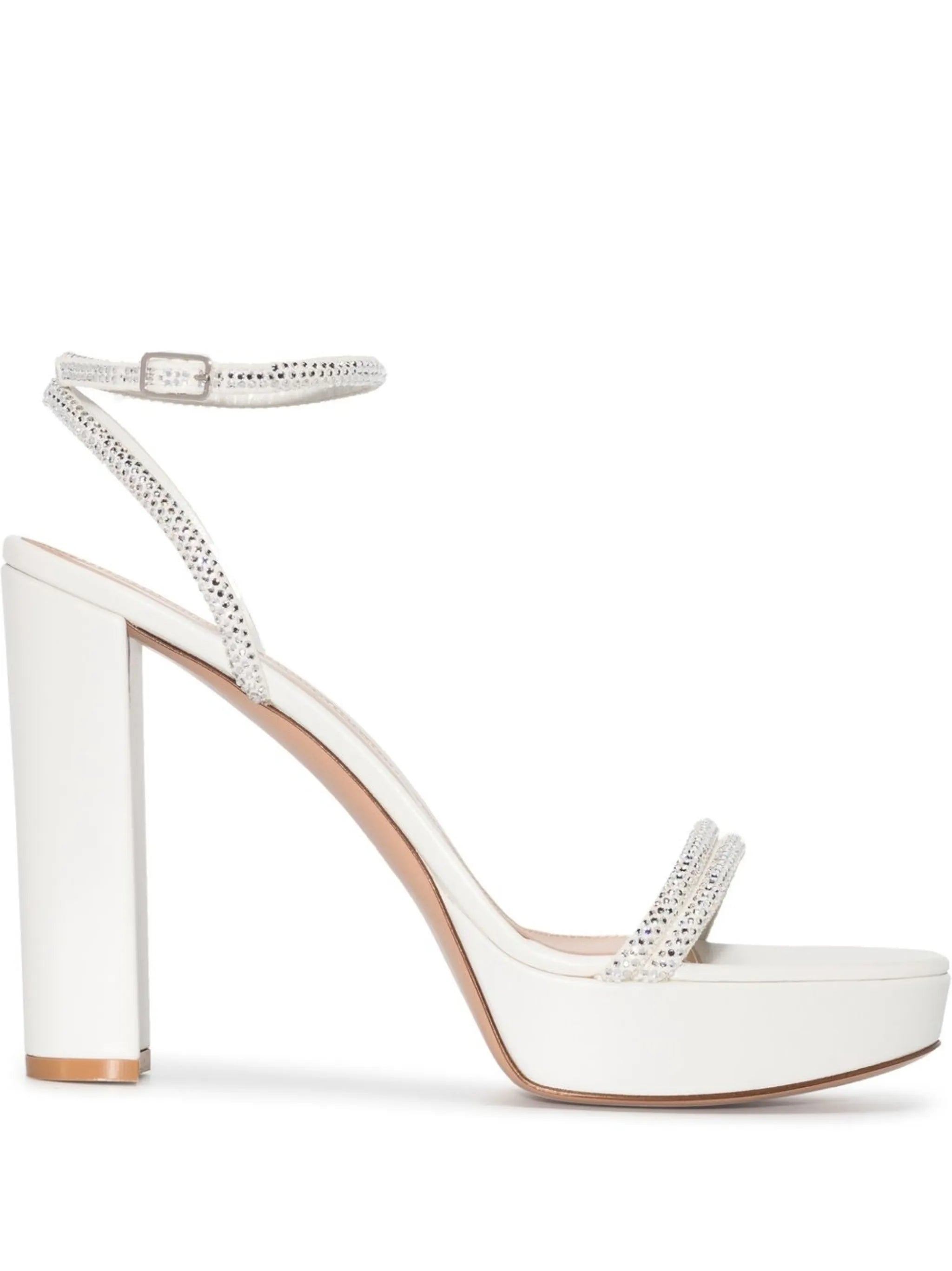 embellished-strap 85mm platform sandals