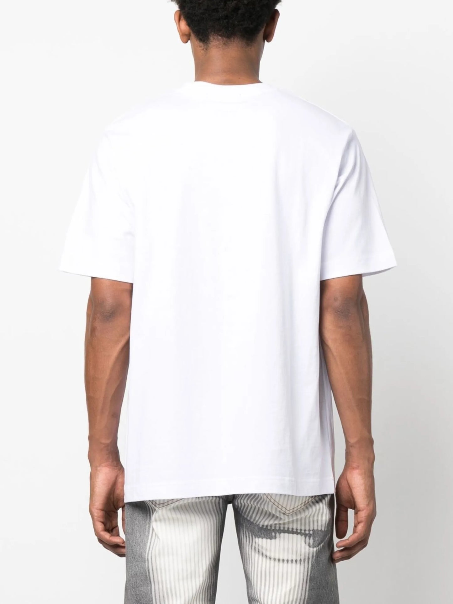 collage-print organic cotton T-shirt