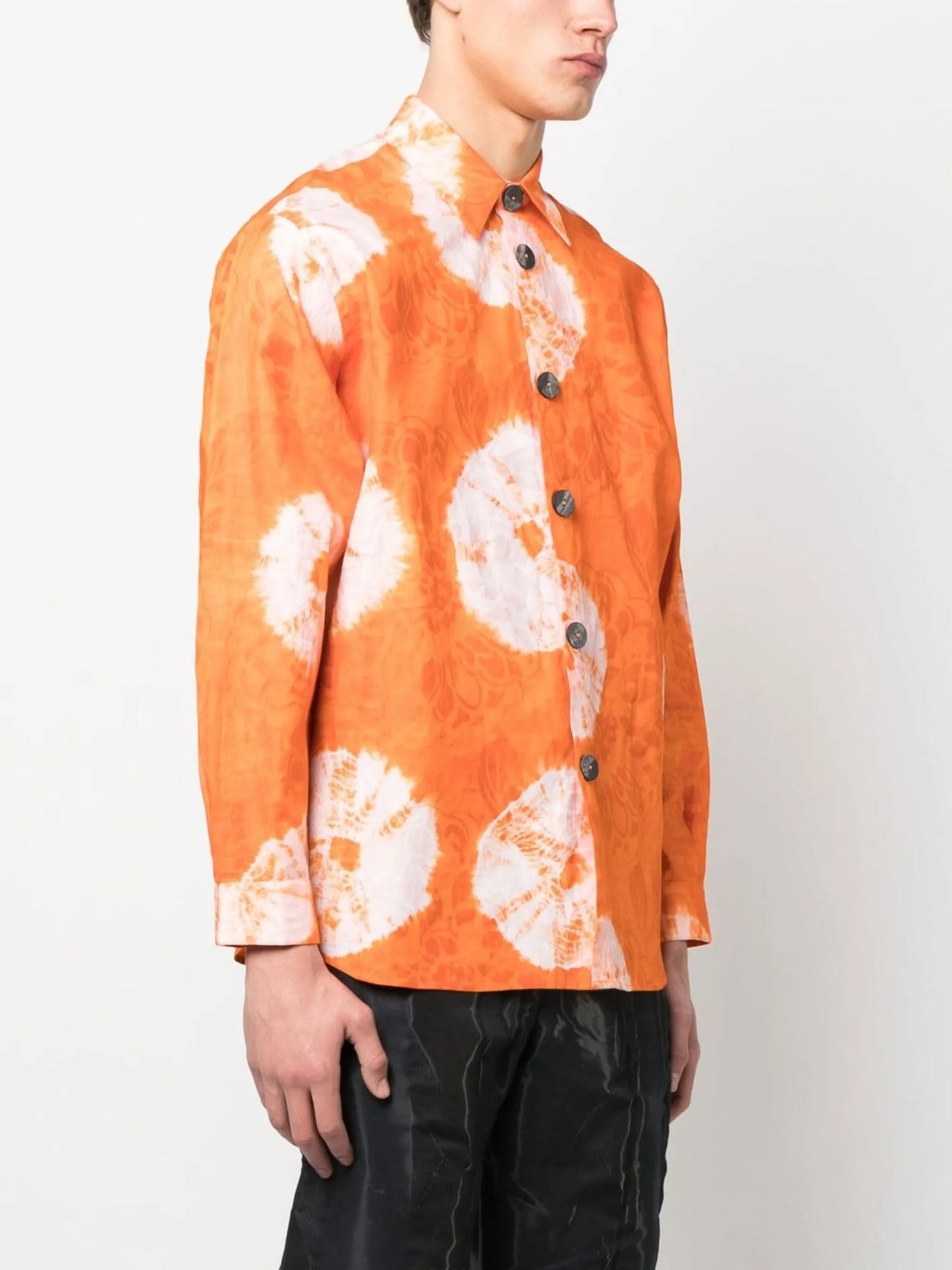 tie-dye long-sleeve shirt