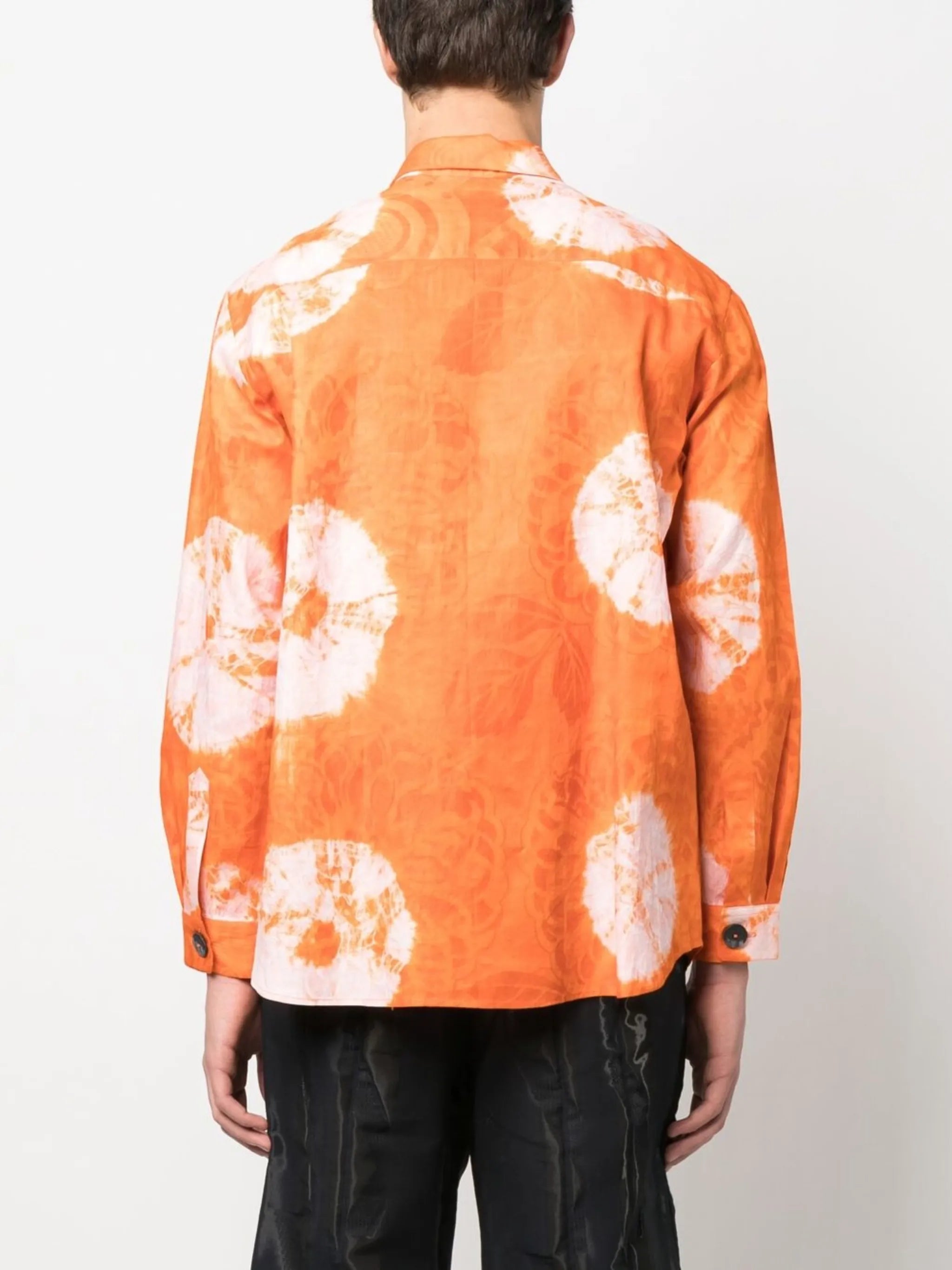 tie-dye long-sleeve shirt