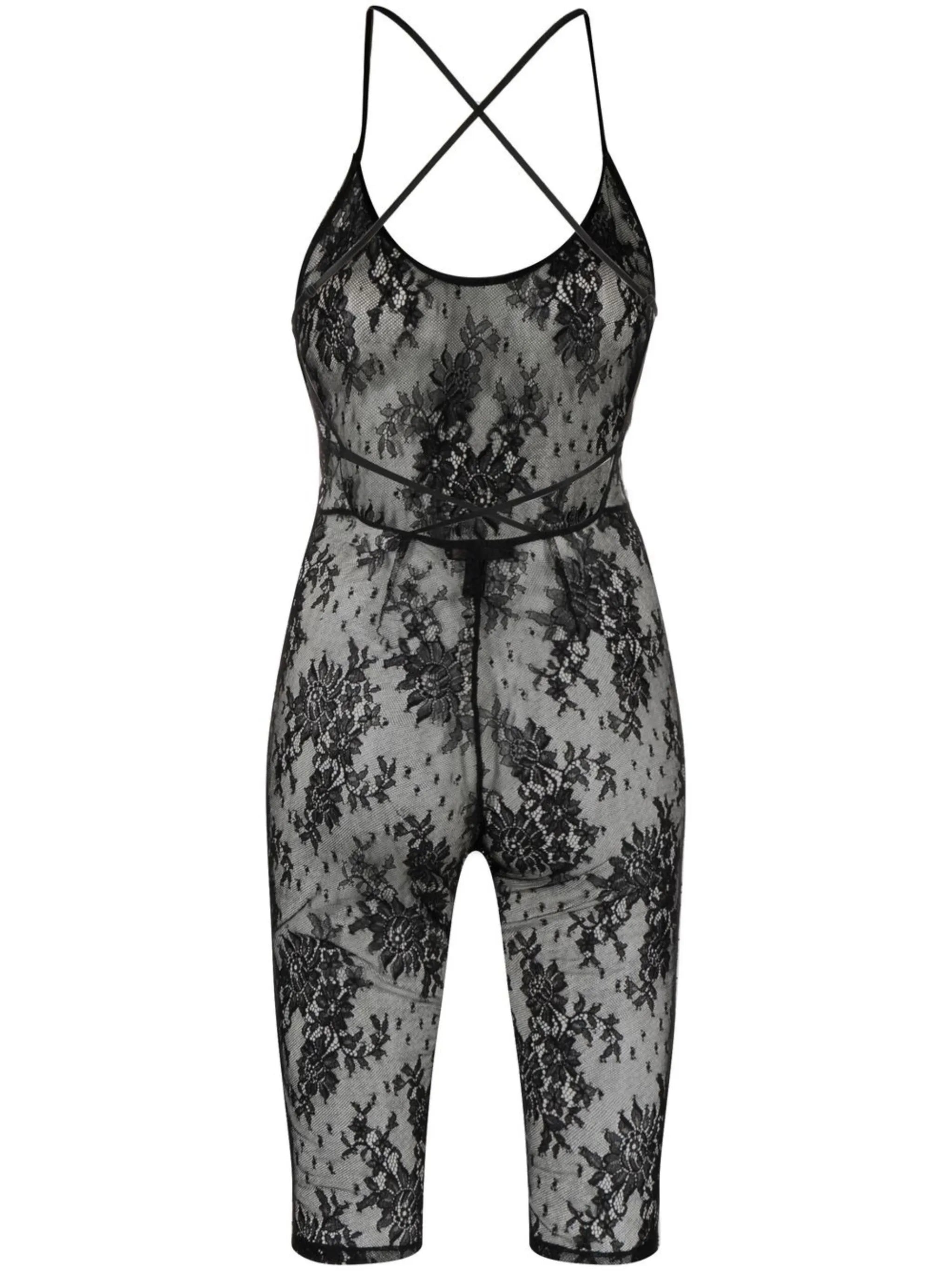 Jolie floral-lace jumpsuit