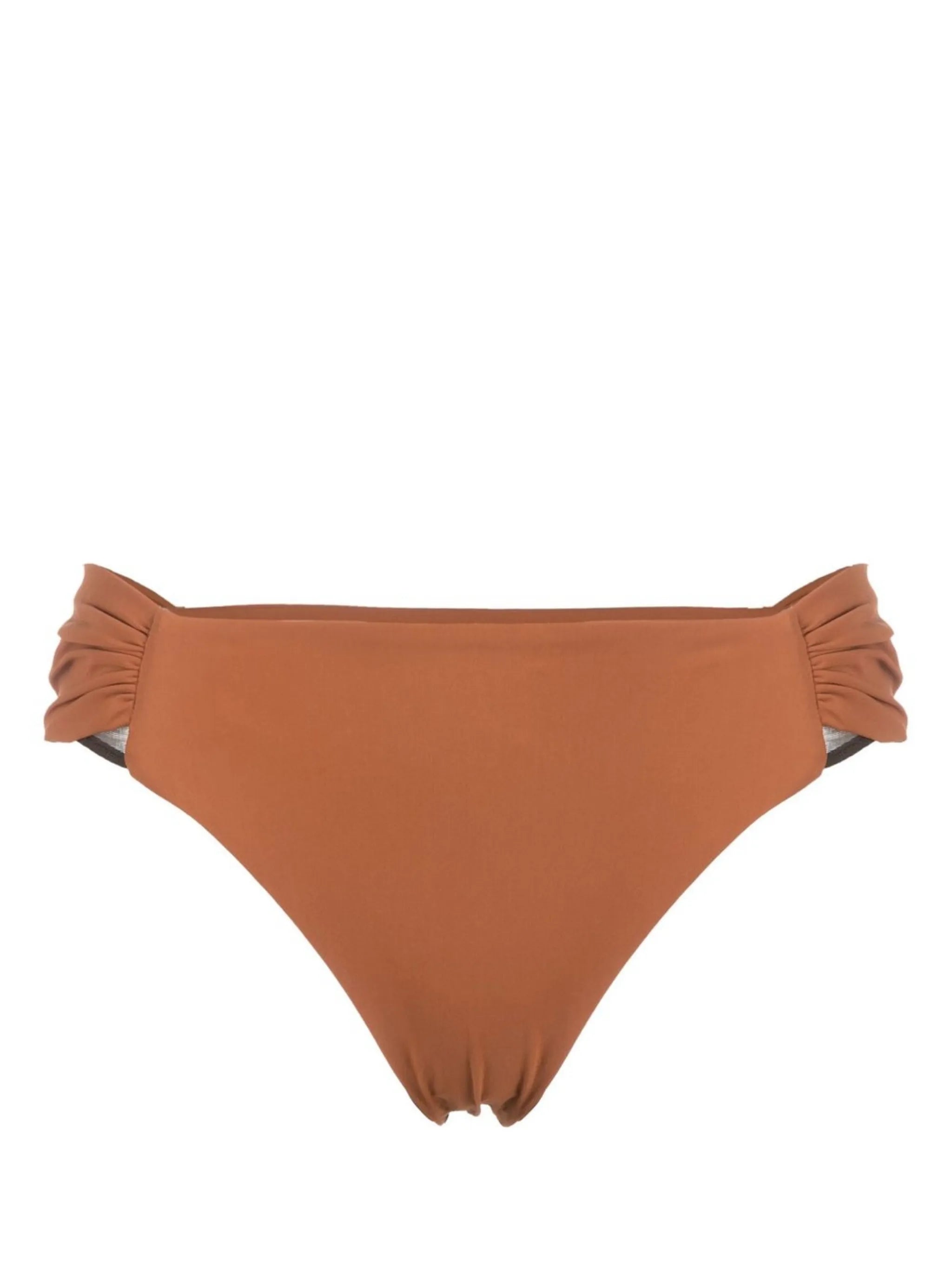 gathered-detail bikini bottoms
