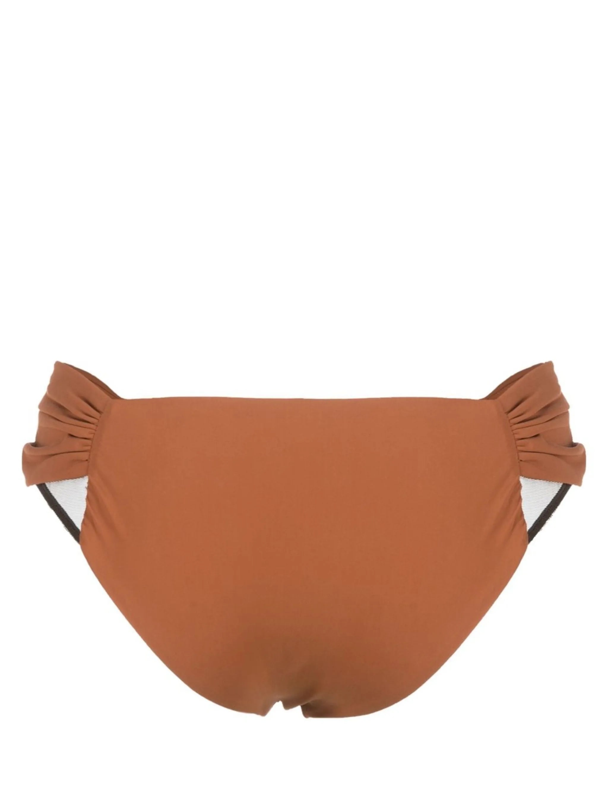 gathered-detail bikini bottoms