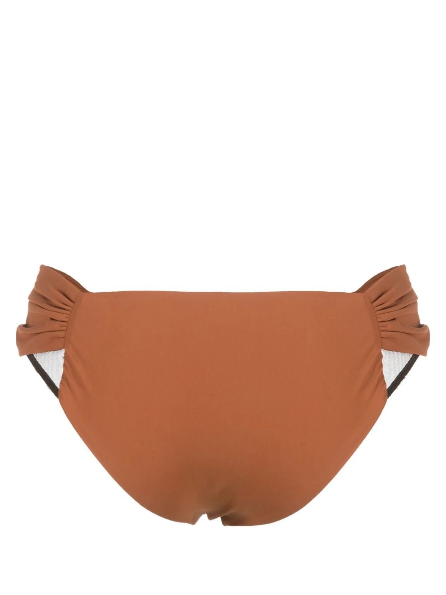 gathered-detail bikini bottoms
