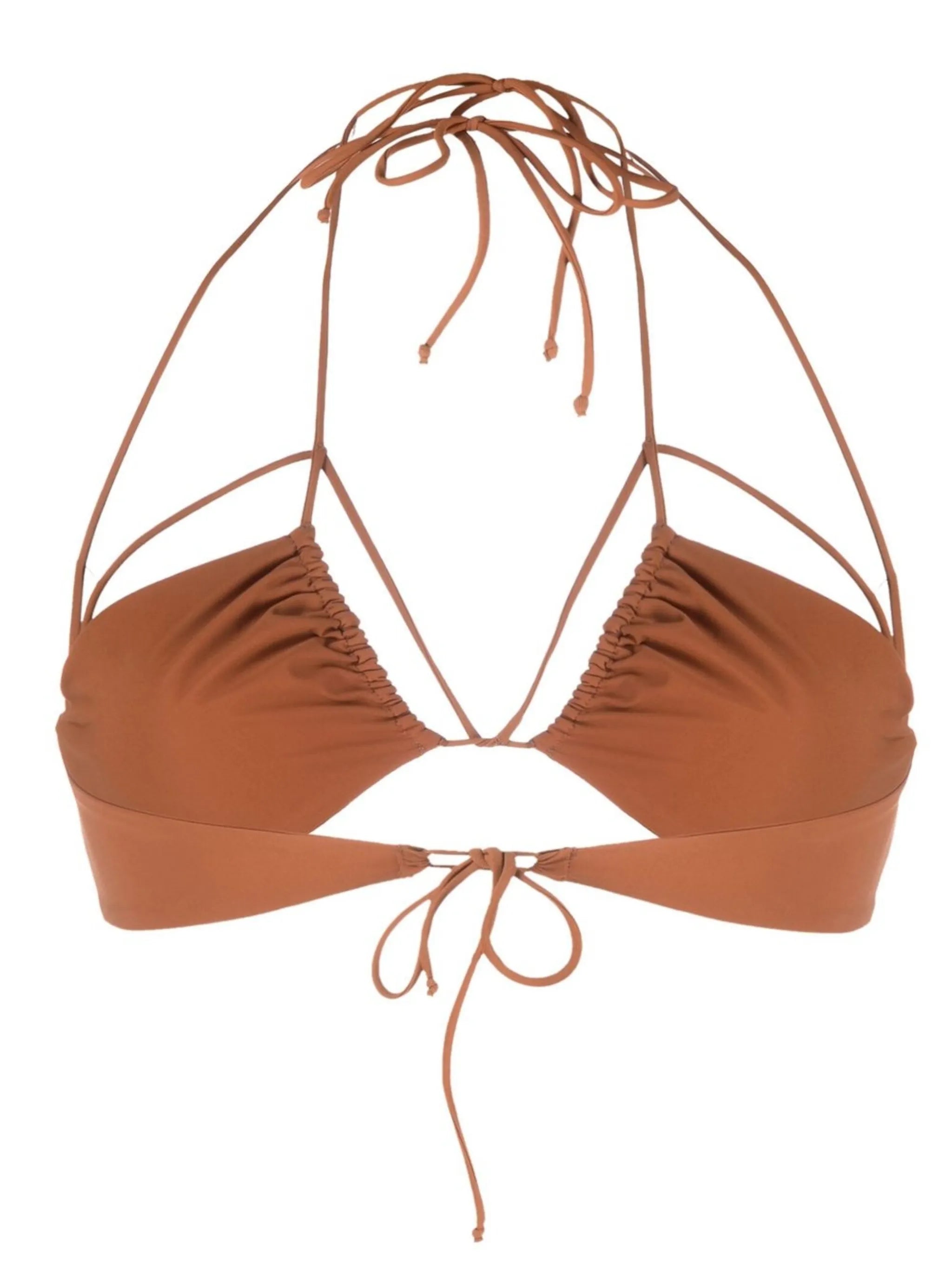 gathered-detail bikini top