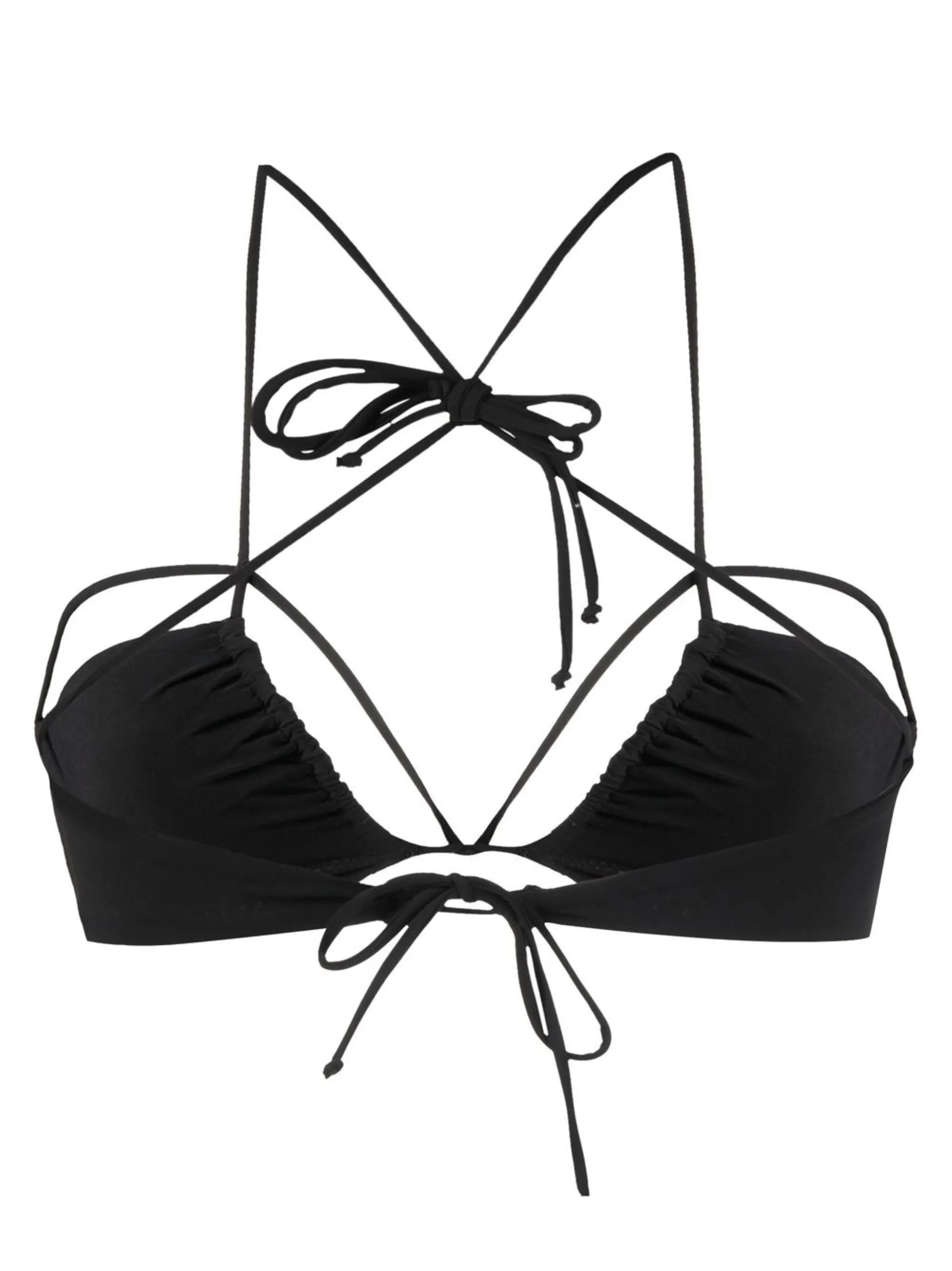 gathered-detail bikini top