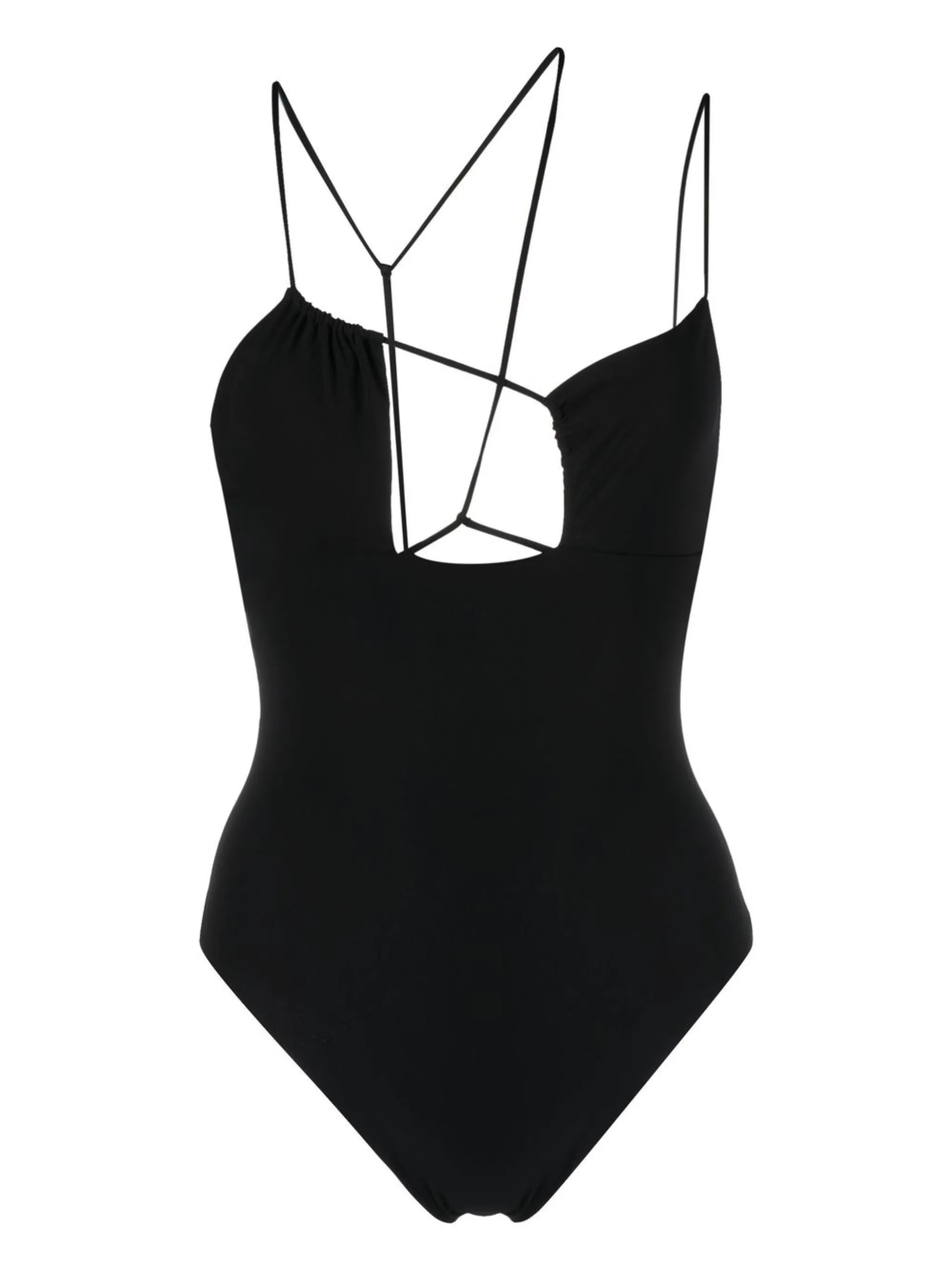 strap-detail swimsuit